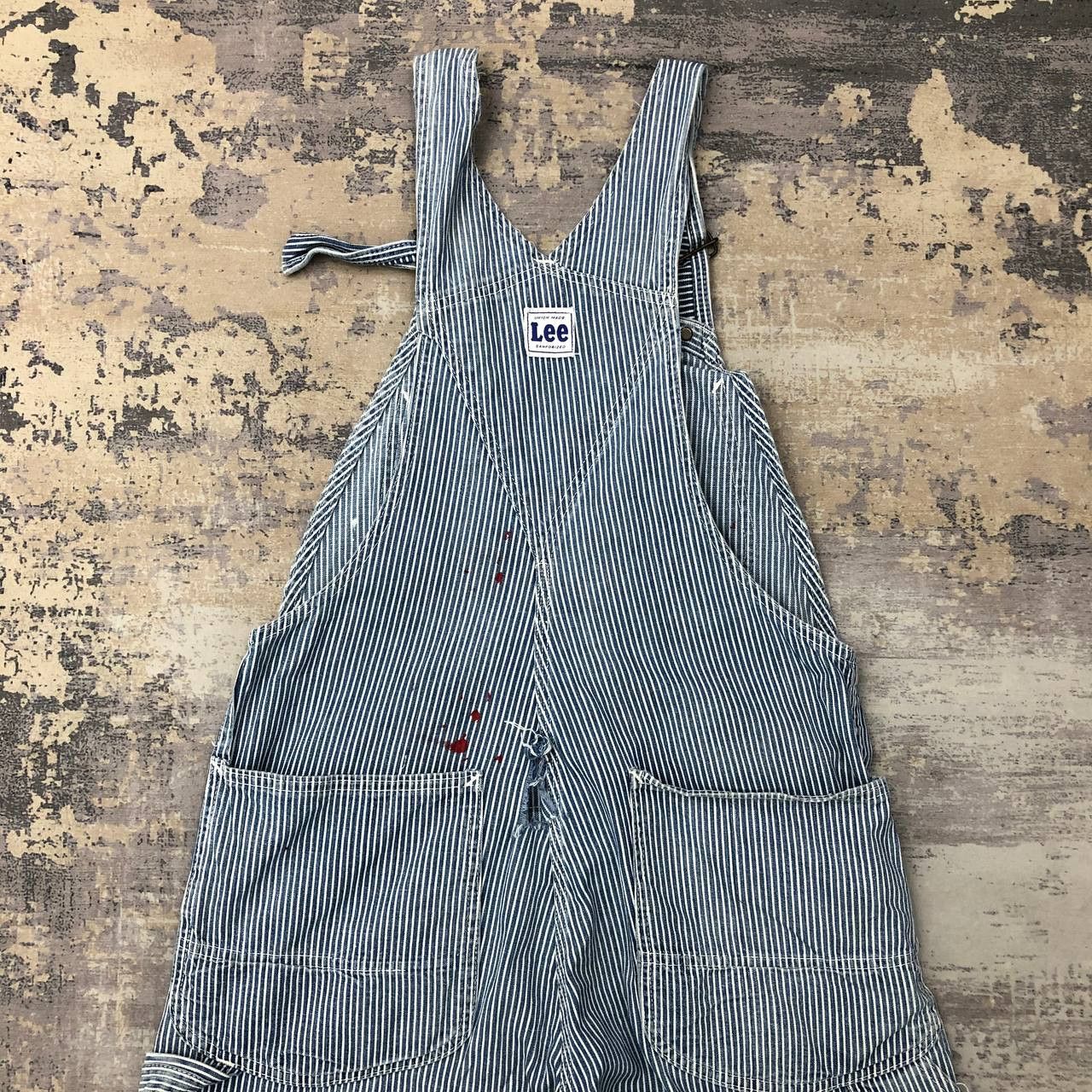 Lee × Vintage P728 VTG LEE ICONIC HICKORY STRIPRED RIPPED COVERALLS Size US 36 / EU 52 - 5 Thumbnail