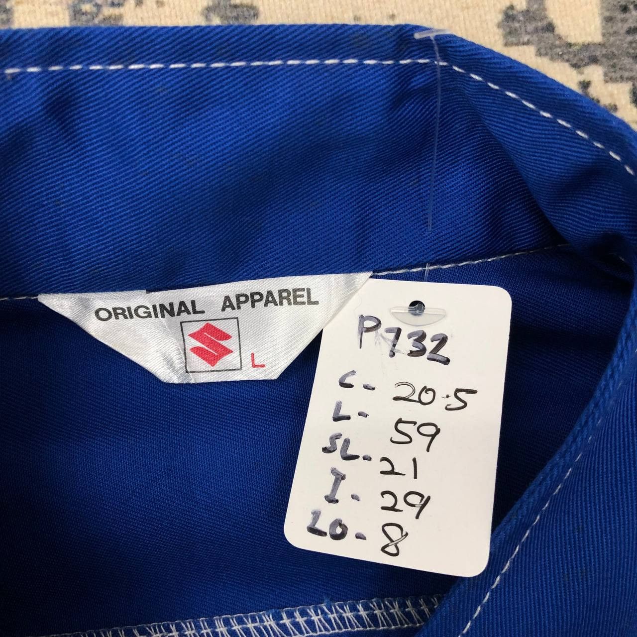 Japanese Brand P732 SUZUKI TECHNICAL STAFF COVERALLS Size US M / EU 48-50 / 2 - 7 Thumbnail