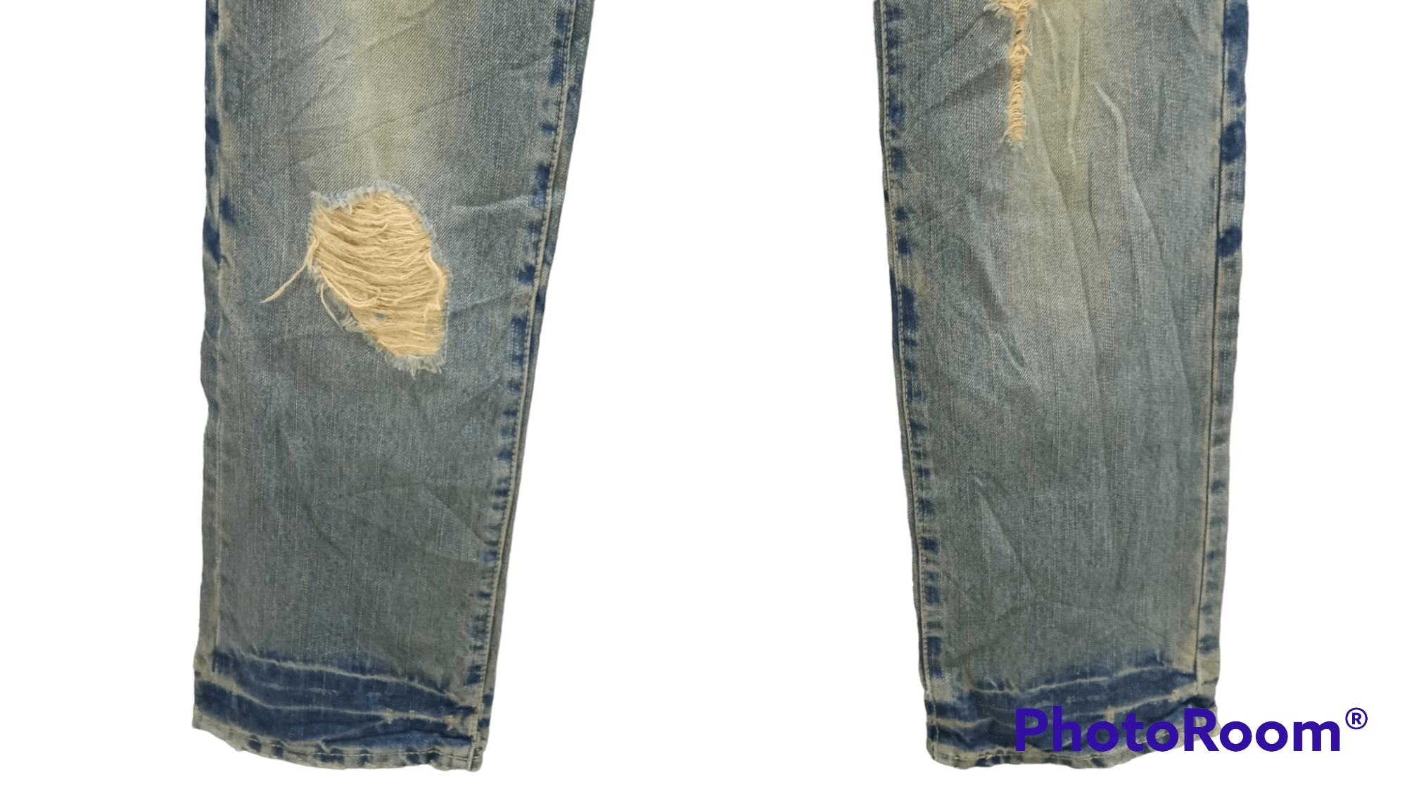 Japanese Brand × PPFM × Vintage 🔥🔥PPFM Double Waist Patchwork Jeans Denim Size US 31 - 10 Thumbnail