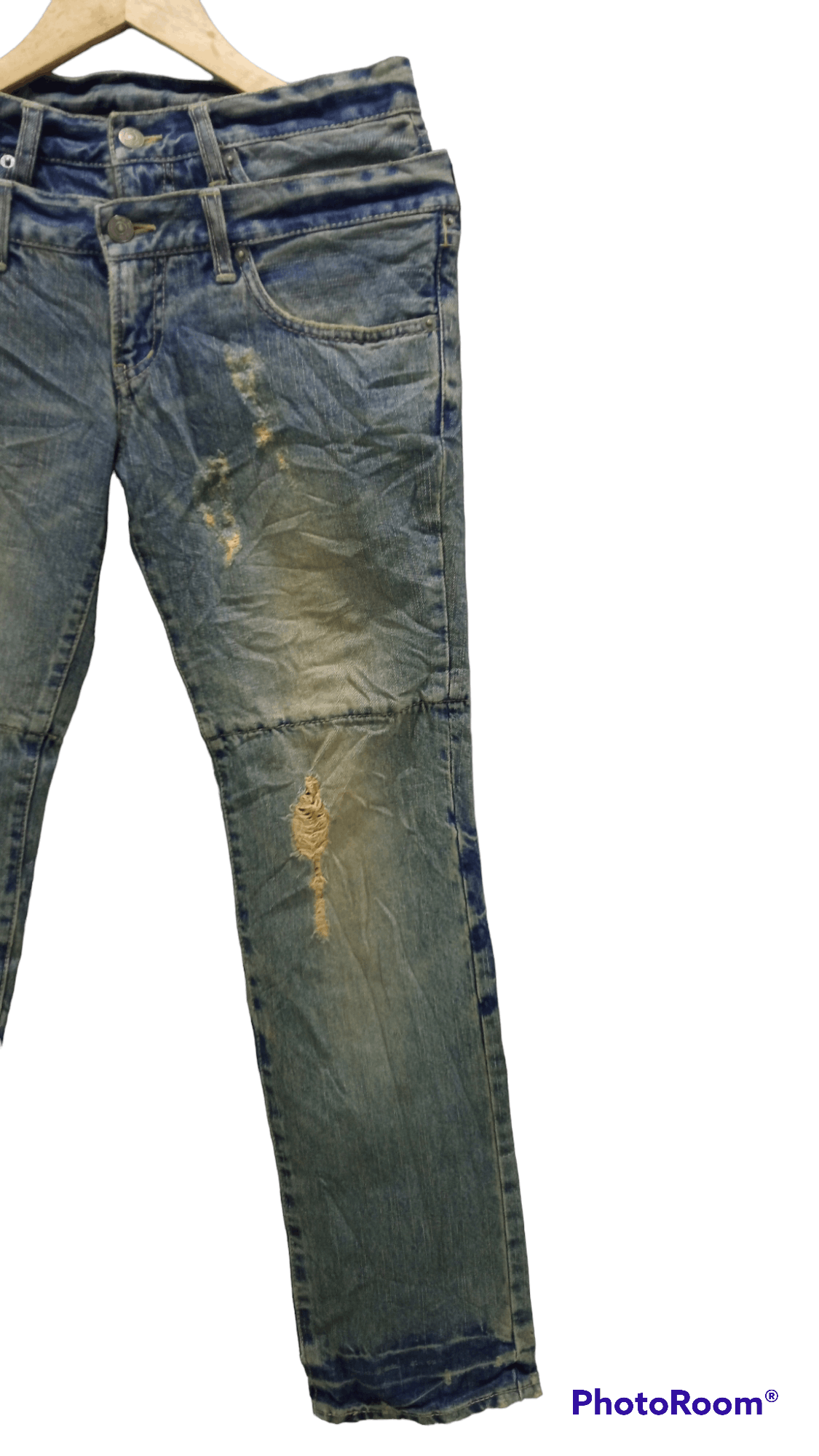 Japanese Brand × PPFM × Vintage 🔥🔥PPFM Double Waist Patchwork Jeans Denim Size US 31 - 3 Thumbnail