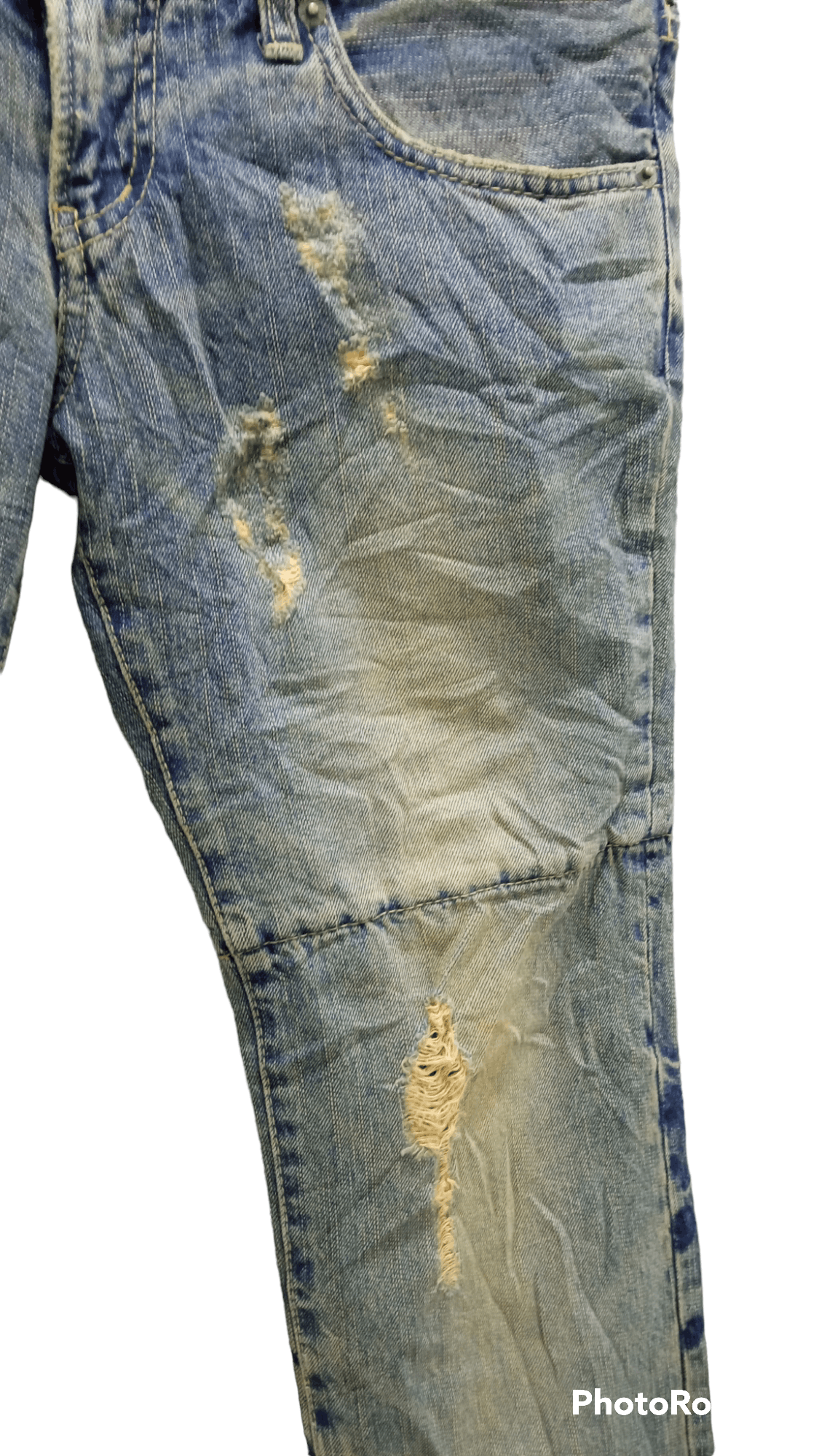 Japanese Brand × PPFM × Vintage 🔥🔥PPFM Double Waist Patchwork Jeans Denim Size US 31 - 15 Thumbnail