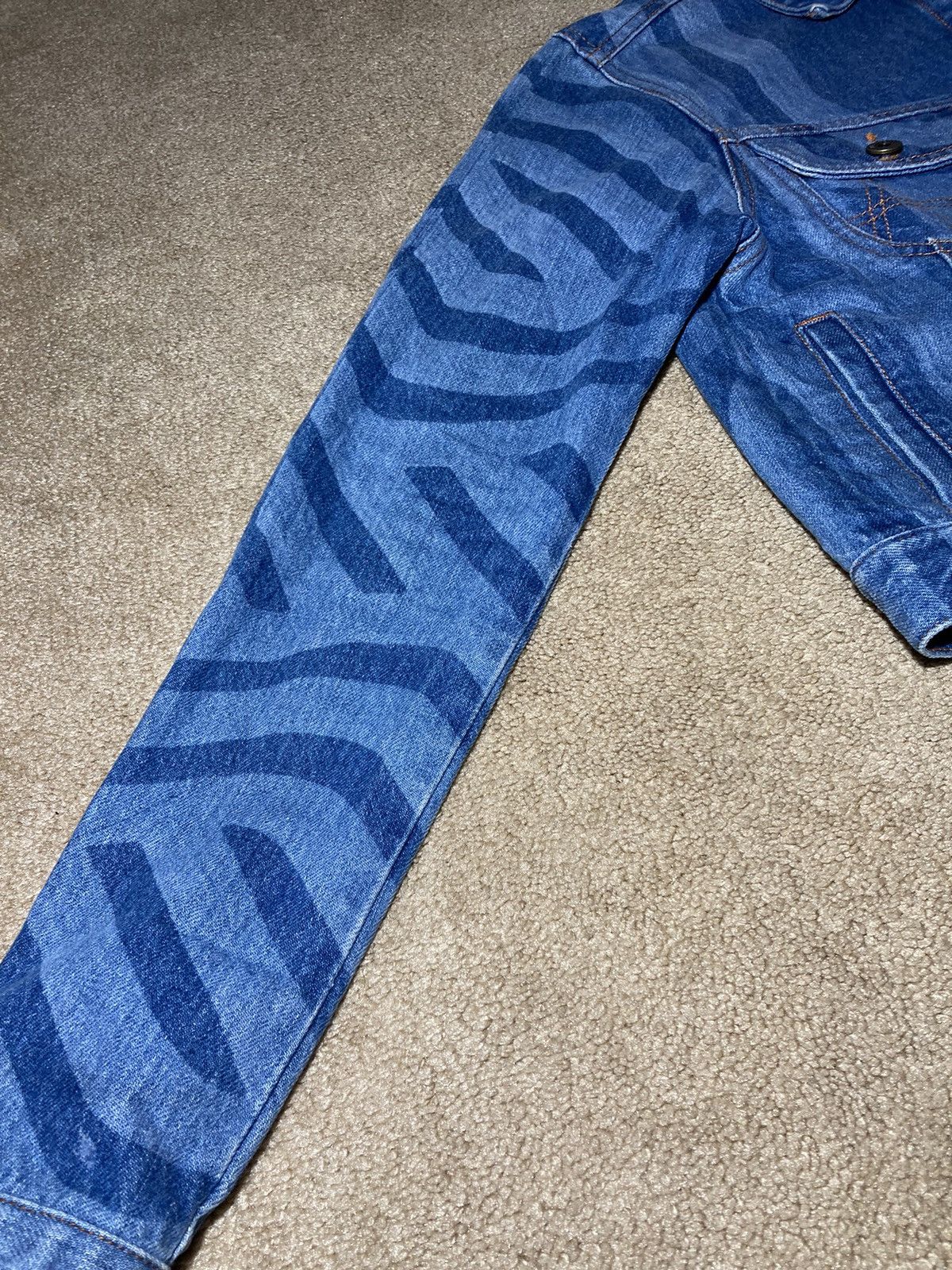 Ahluwalia SS23 Ahluwalia Denim Jacket Dyed Pattern Blue 12 XL 2023 Size XL / US 12-14 / IT 48-50 - 5 Thumbnail