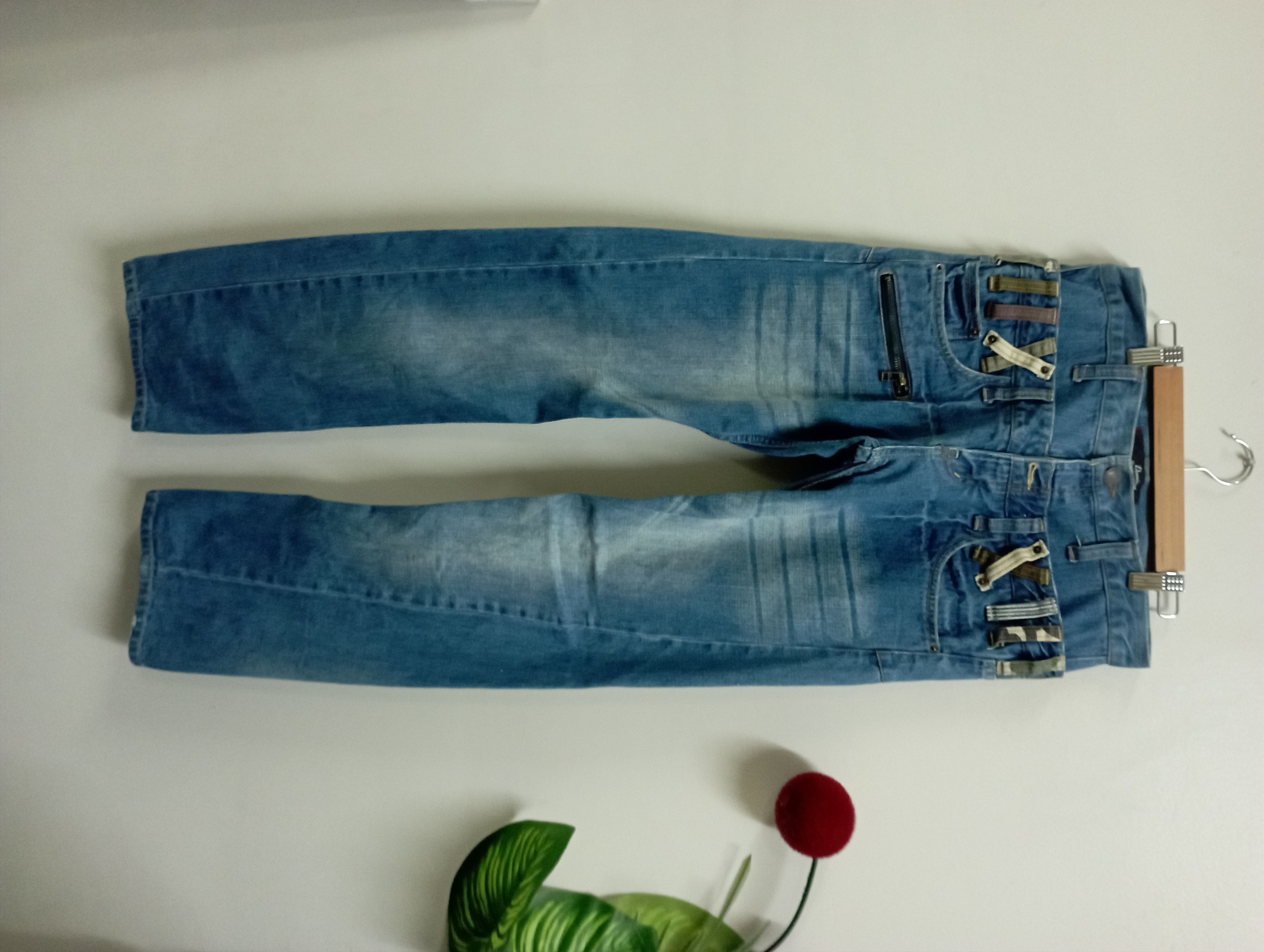 image of If Six Was Nine x In The Attic Double Waist Jeans Japan Handcrafted Jeans in Blue, Men's (Size 34)