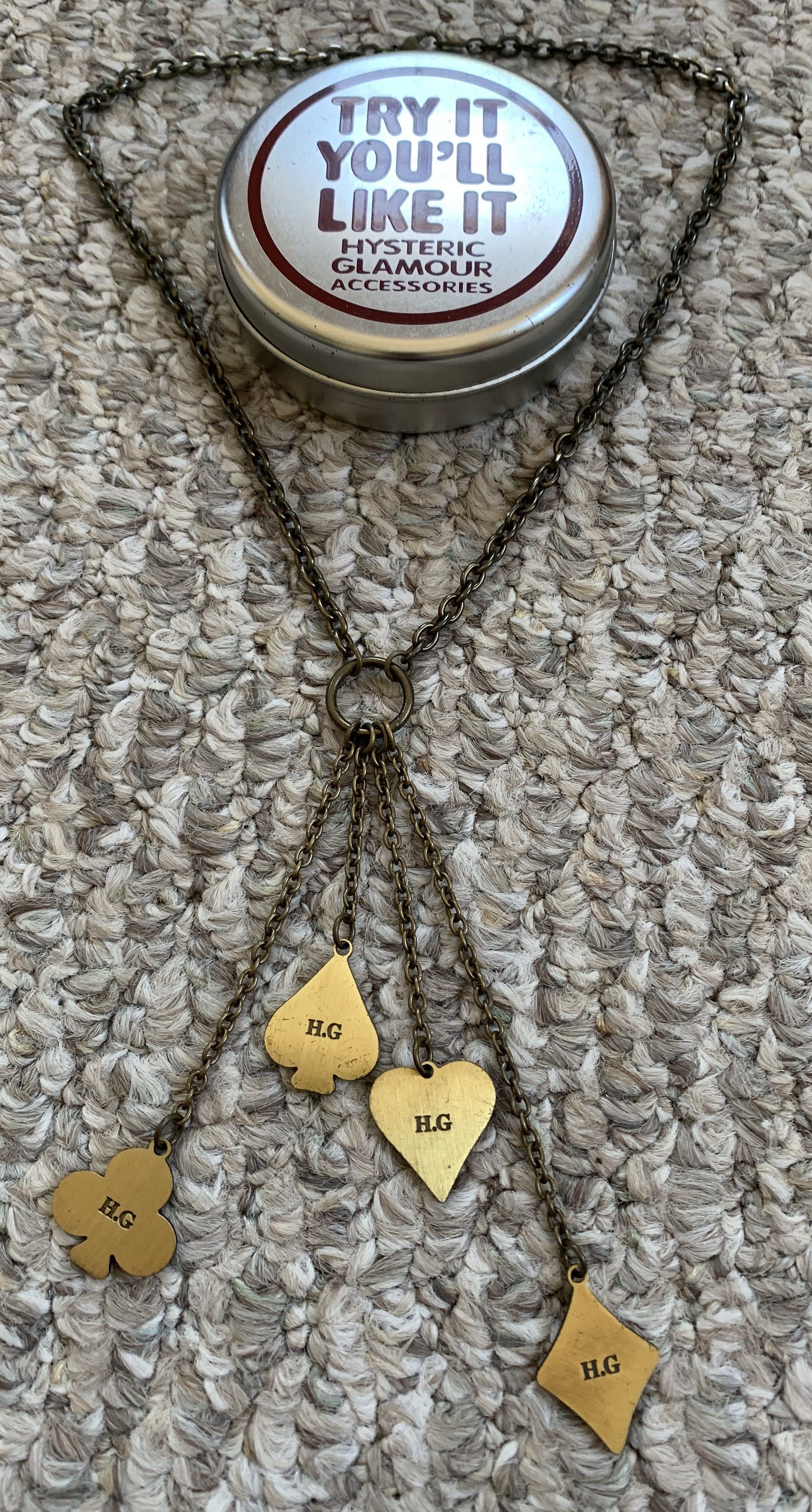 Hysteric Glamour Hysteric Glamour Playing Card Charms Necklace + Case Size ONE SIZE - 4 Thumbnail