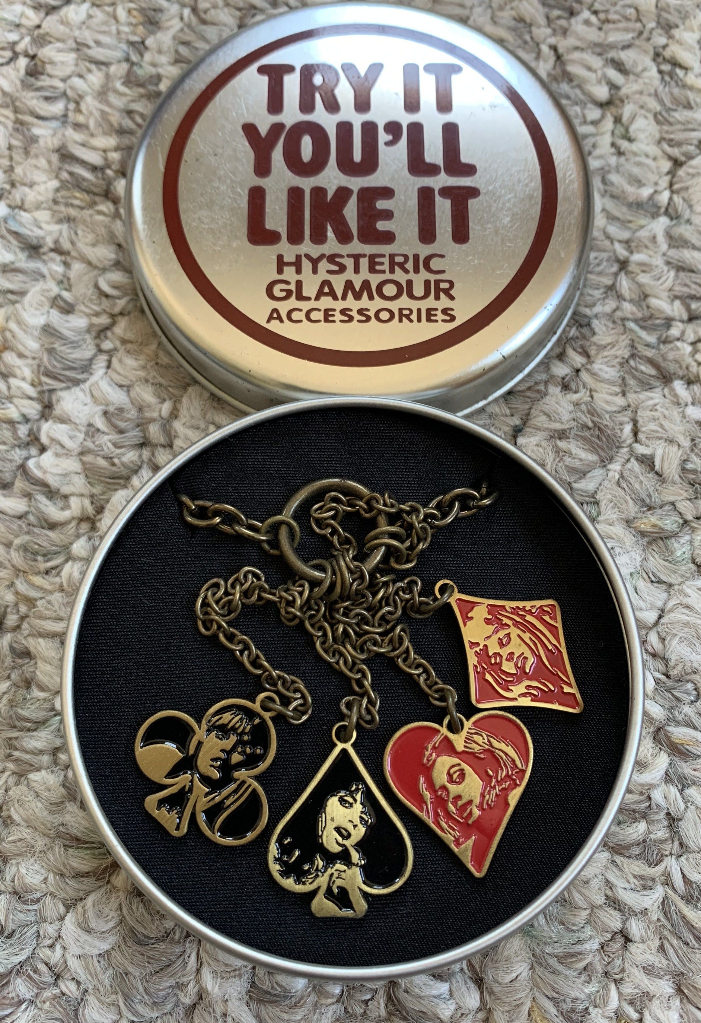 Hysteric Glamour Hysteric Glamour Playing Card Charms Necklace + Case Size ONE SIZE - 1 Thumbnail