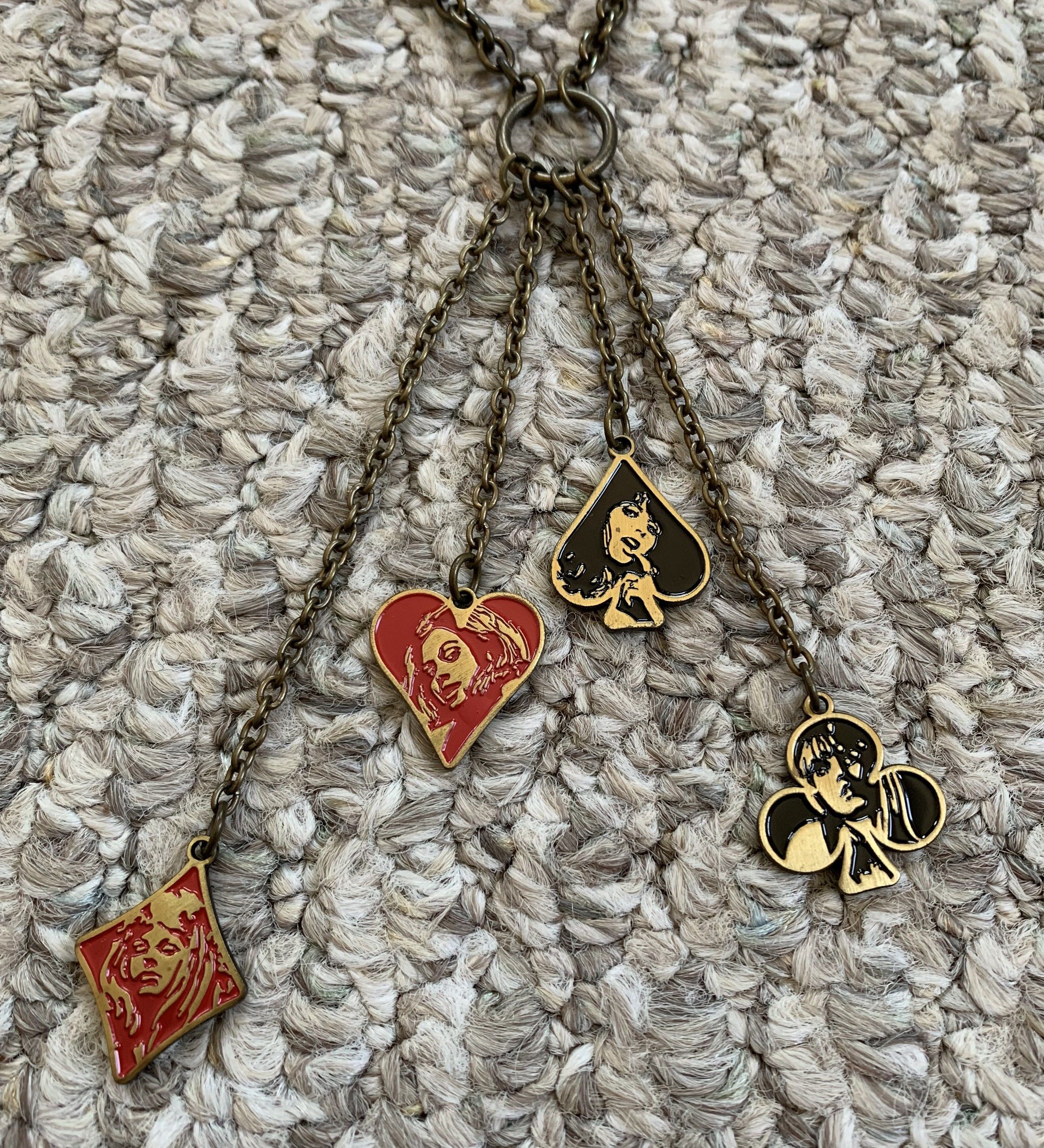 Hysteric Glamour Hysteric Glamour Playing Card Charms Necklace + Case Size ONE SIZE - 3 Thumbnail