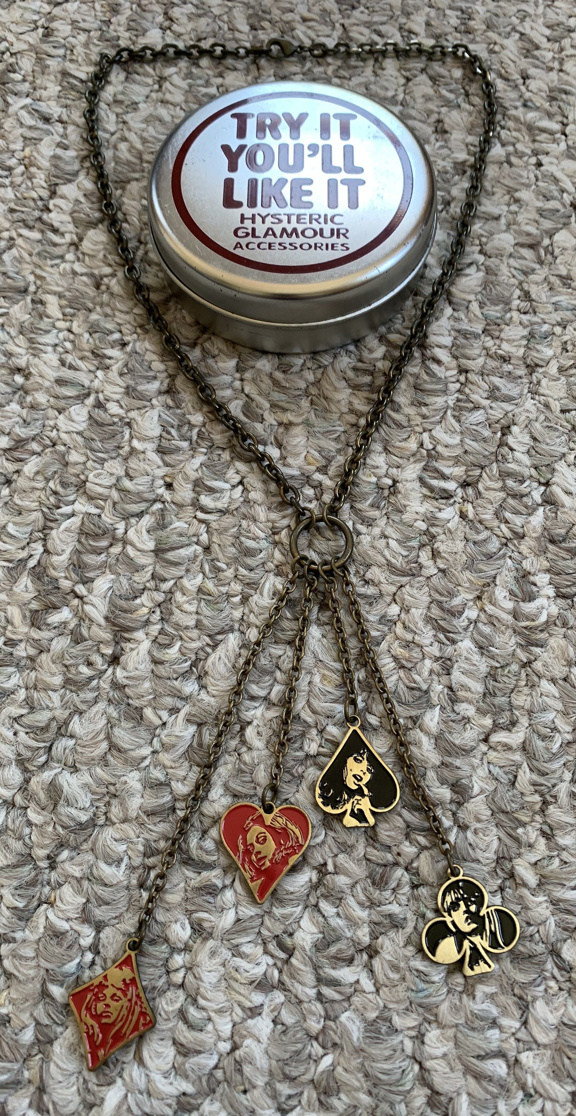 Hysteric Glamour Hysteric Glamour Playing Card Charms Necklace + Case Size ONE SIZE - 2 Thumbnail