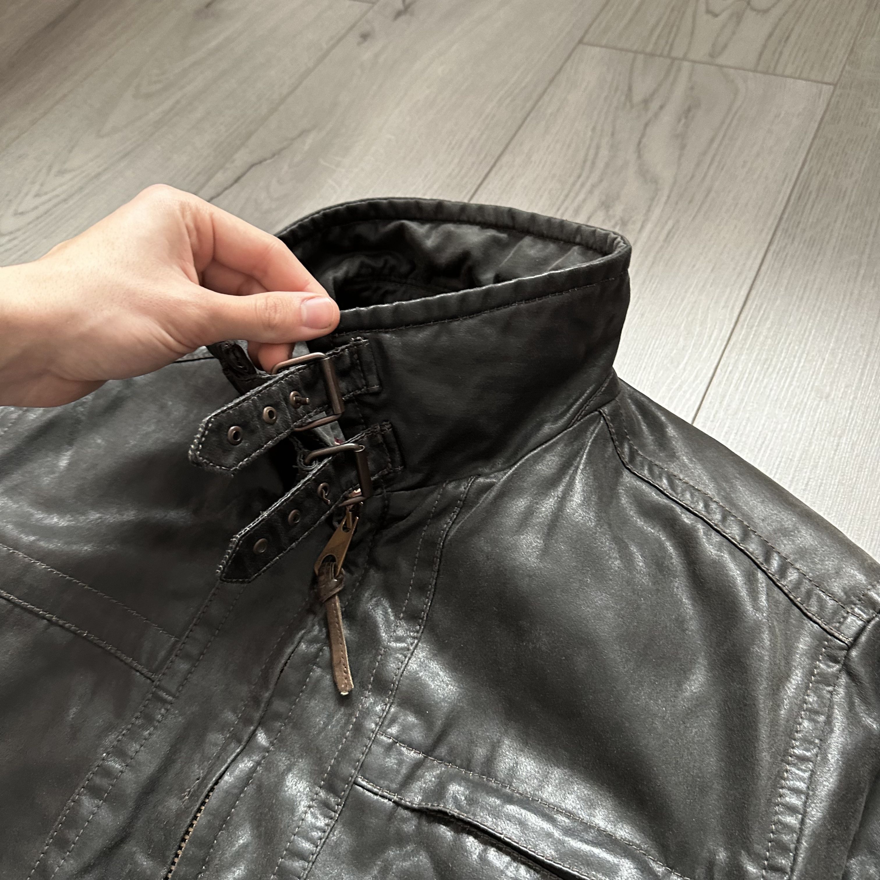 Marlboro Classics Vintage Aviator Leather Jacket