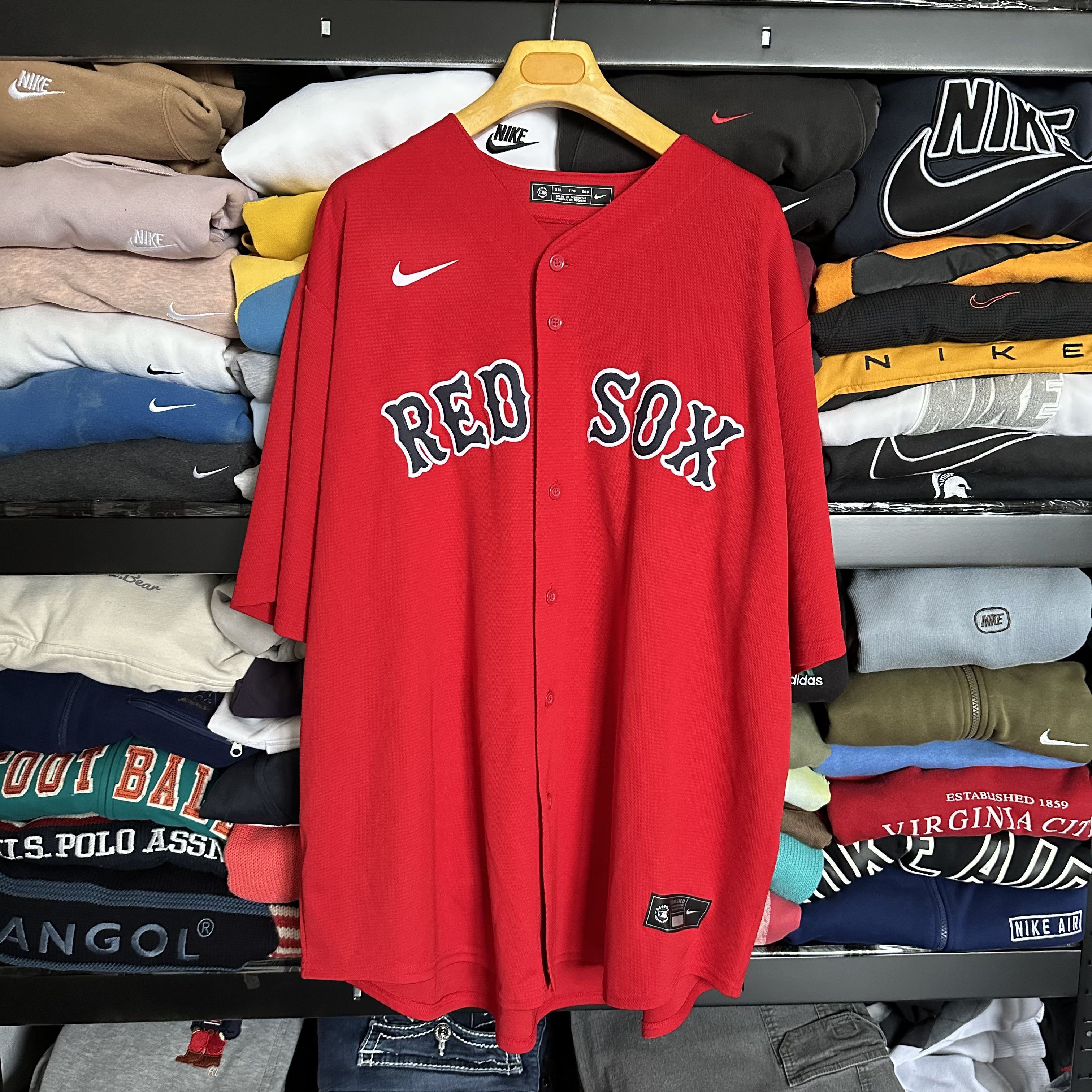 Nike Nike MLB Boston Red Sox red oversize Jersey t shirt