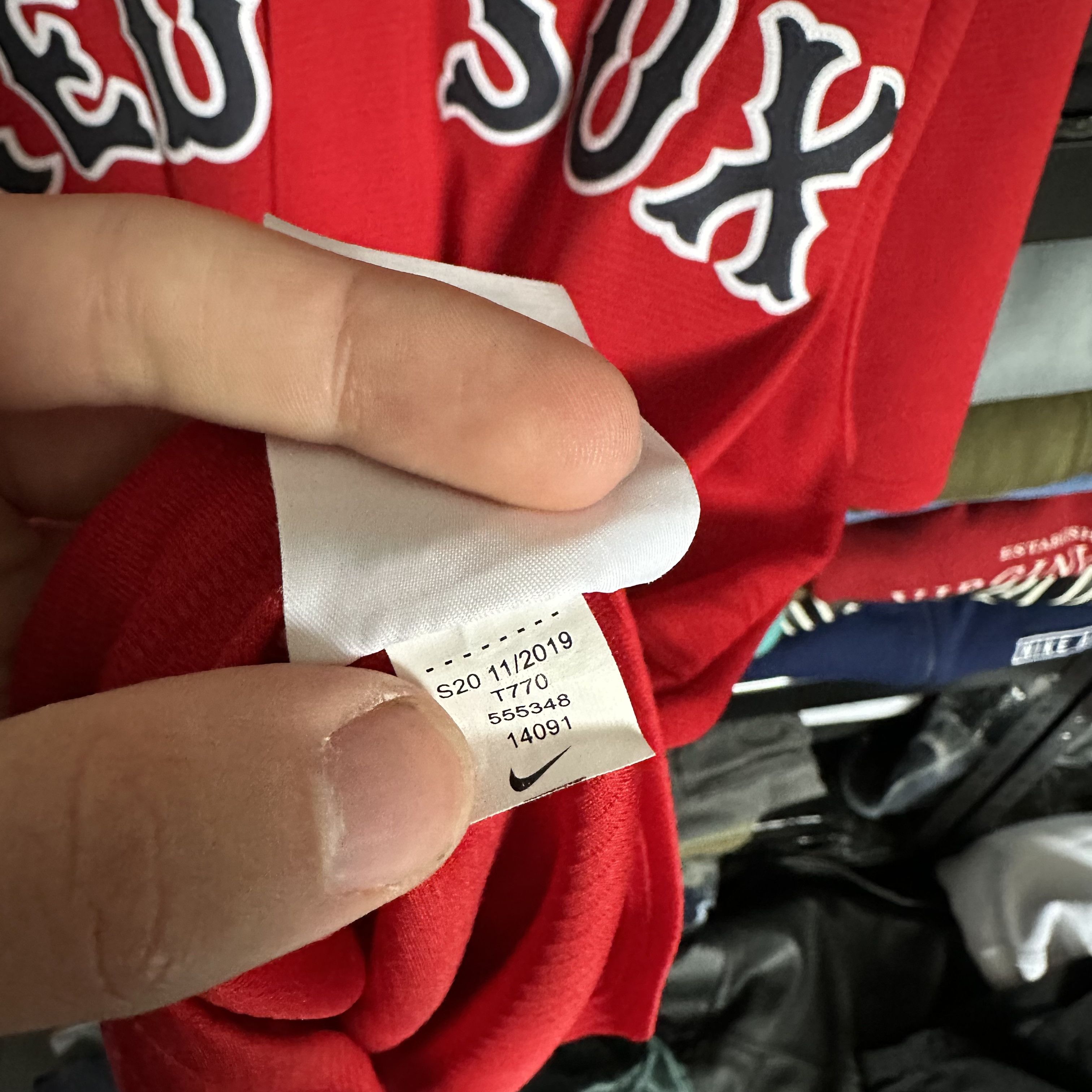 Nike Nike MLB Boston Red Sox red oversize Jersey t shirt Size US XL / EU 56 / 4 - 5 Thumbnail