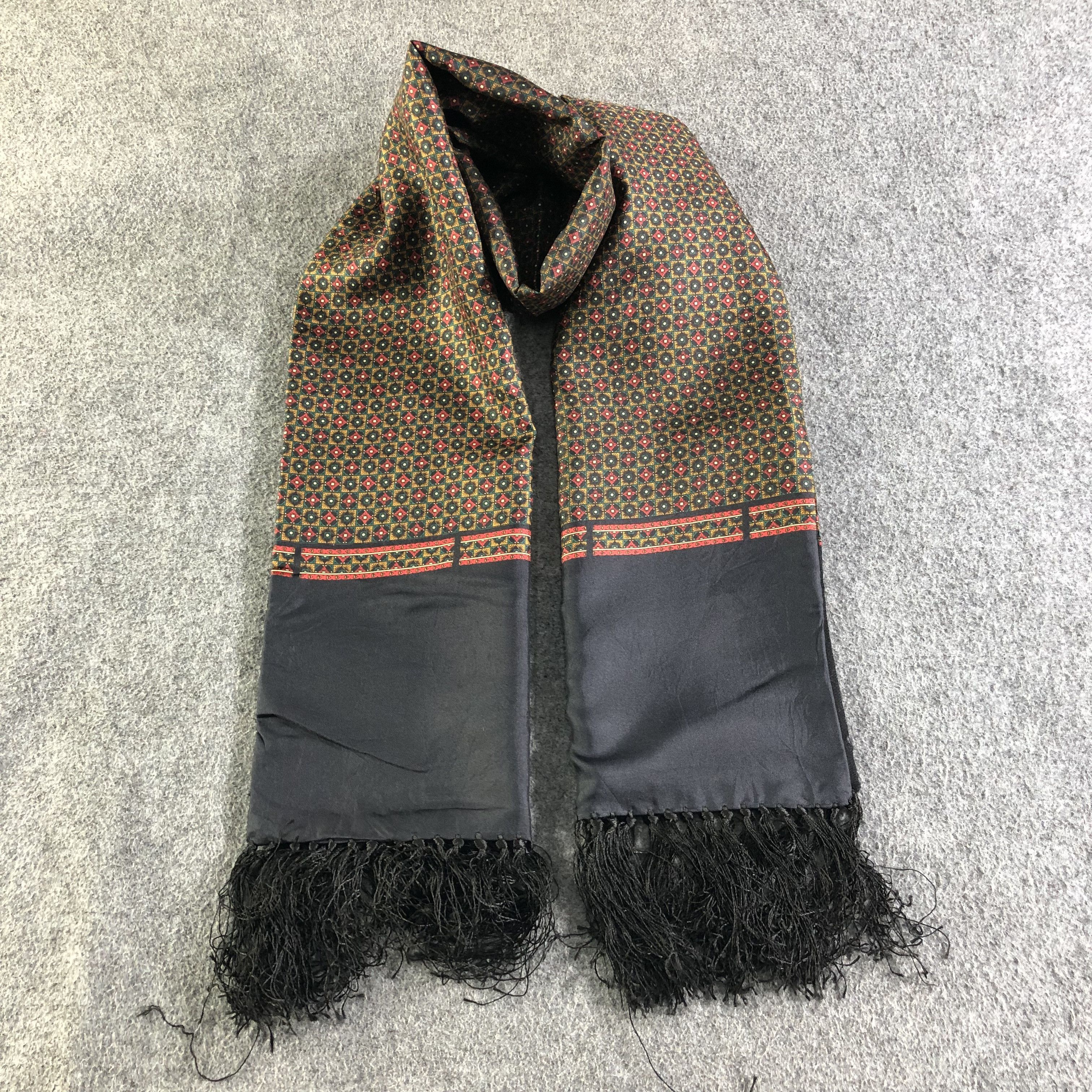 Vintage Domani Italy Luxury Silk Wool Scarf Muffler V2020 Size ONE SIZE - 1 Thumbnail