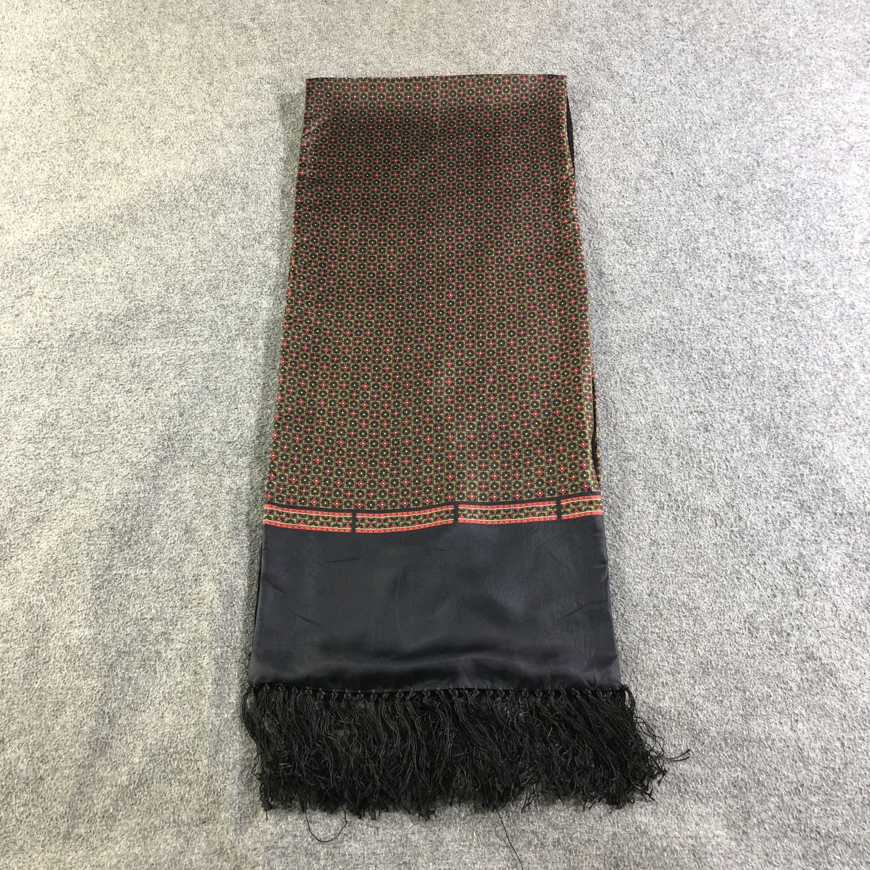 Vintage Domani Italy Luxury Silk Wool Scarf Muffler V2020 Size ONE SIZE - 2 Thumbnail