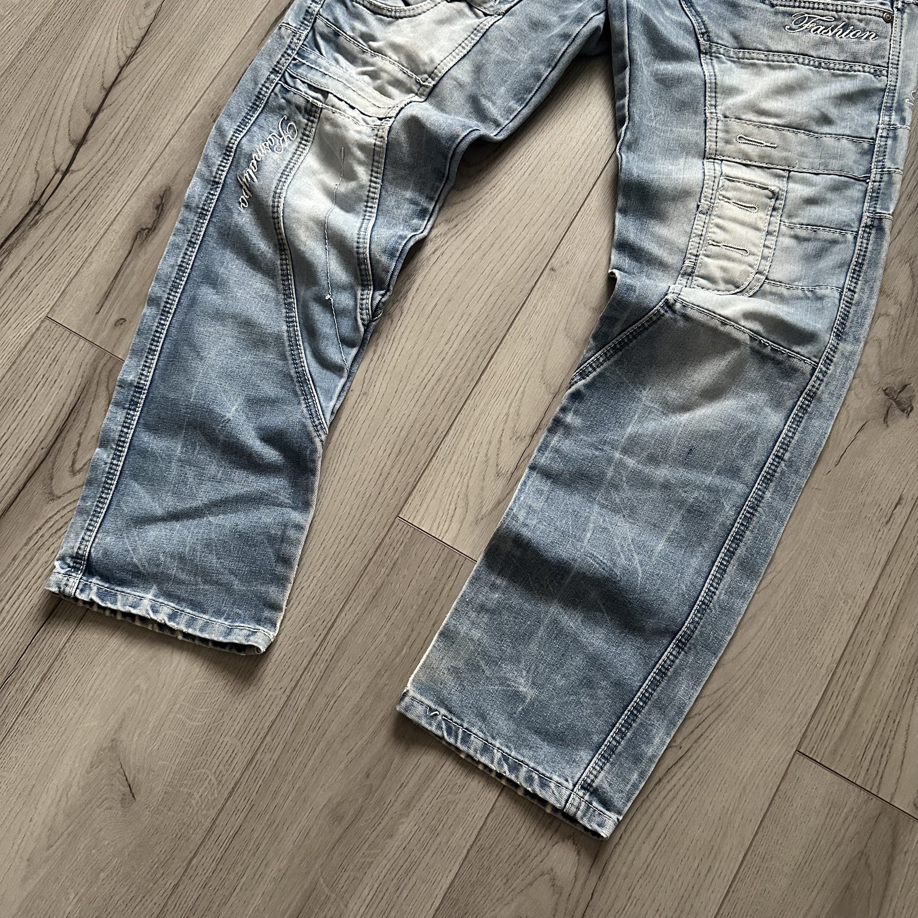 Other y2k Vintage Rare Patch Work style Rap denim pants Size US 34 / EU 50 - 9 Thumbnail