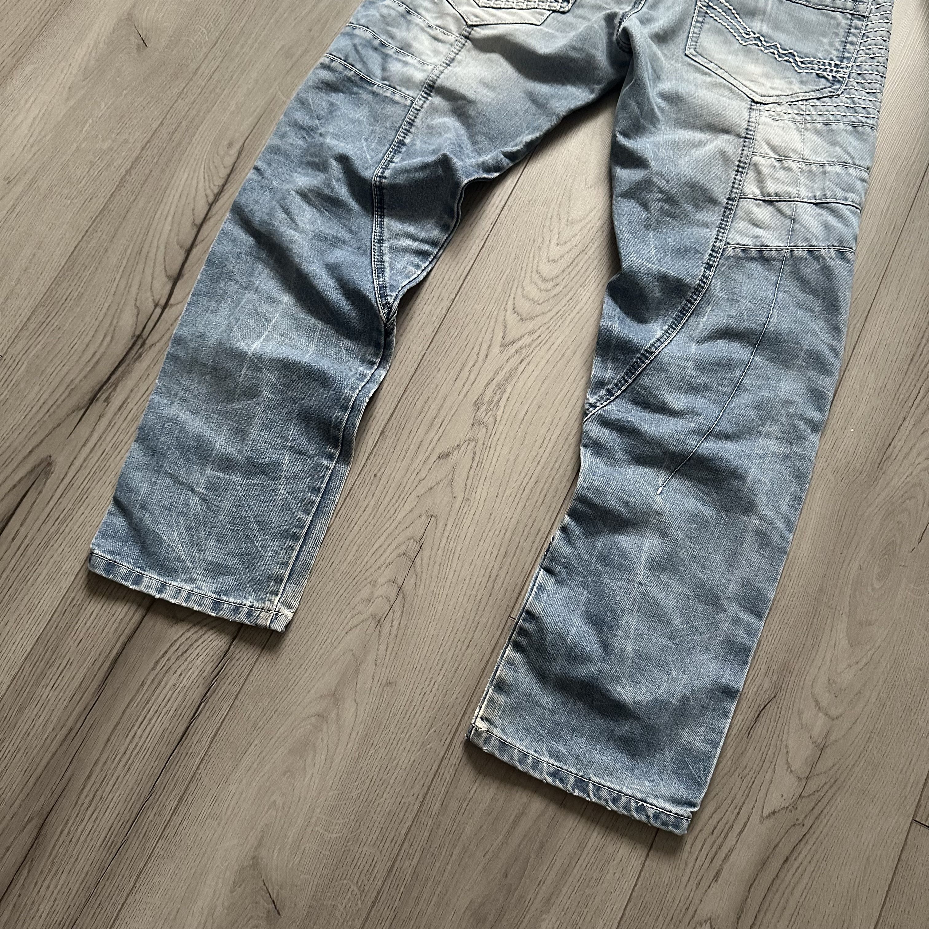 Other y2k Vintage Rare Patch Work style Rap denim pants Size US 34 / EU 50 - 6 Thumbnail