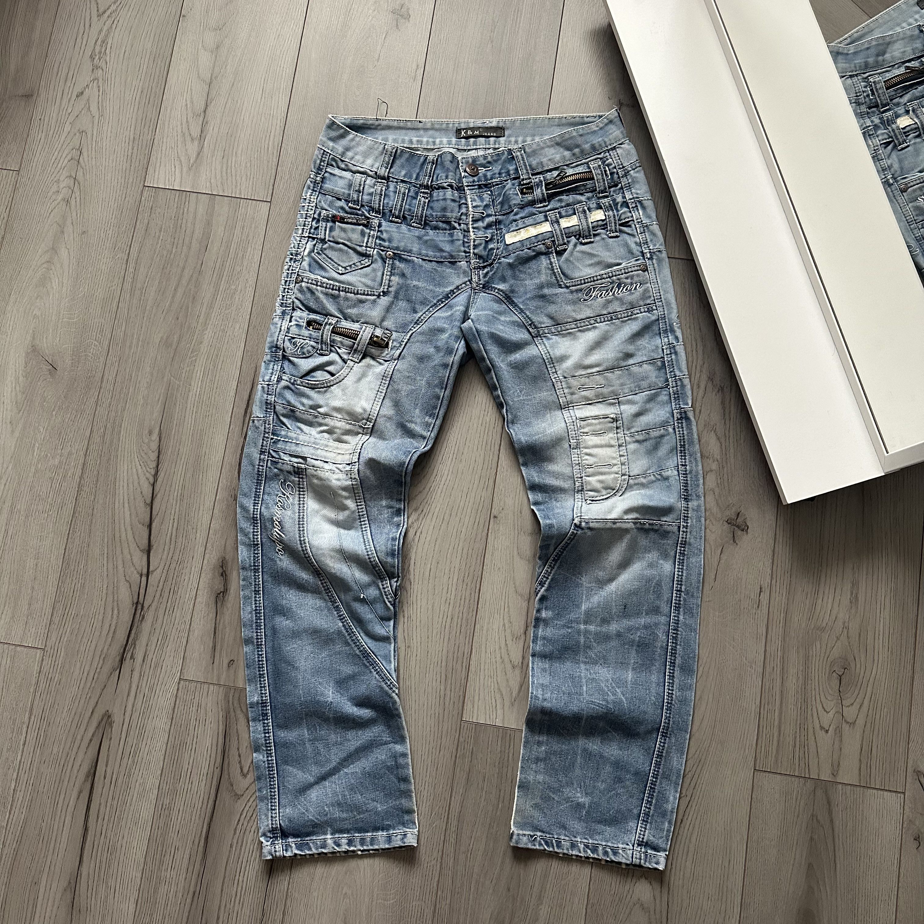 Other y2k Vintage Rare Patch Work style Rap denim pants Size US 34 / EU 50 - 7 Thumbnail