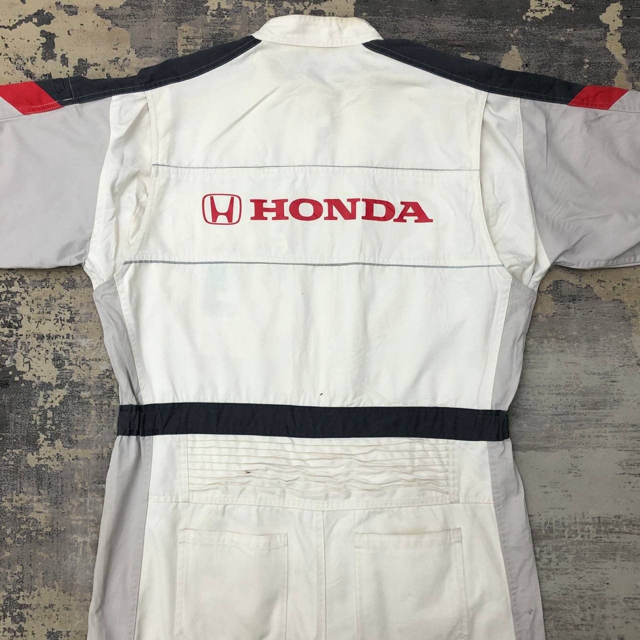 Honda P742 DISTRESSED HONDA UNIFORM COVERALLS Size US XL / EU 56 / 4 - 5 Thumbnail