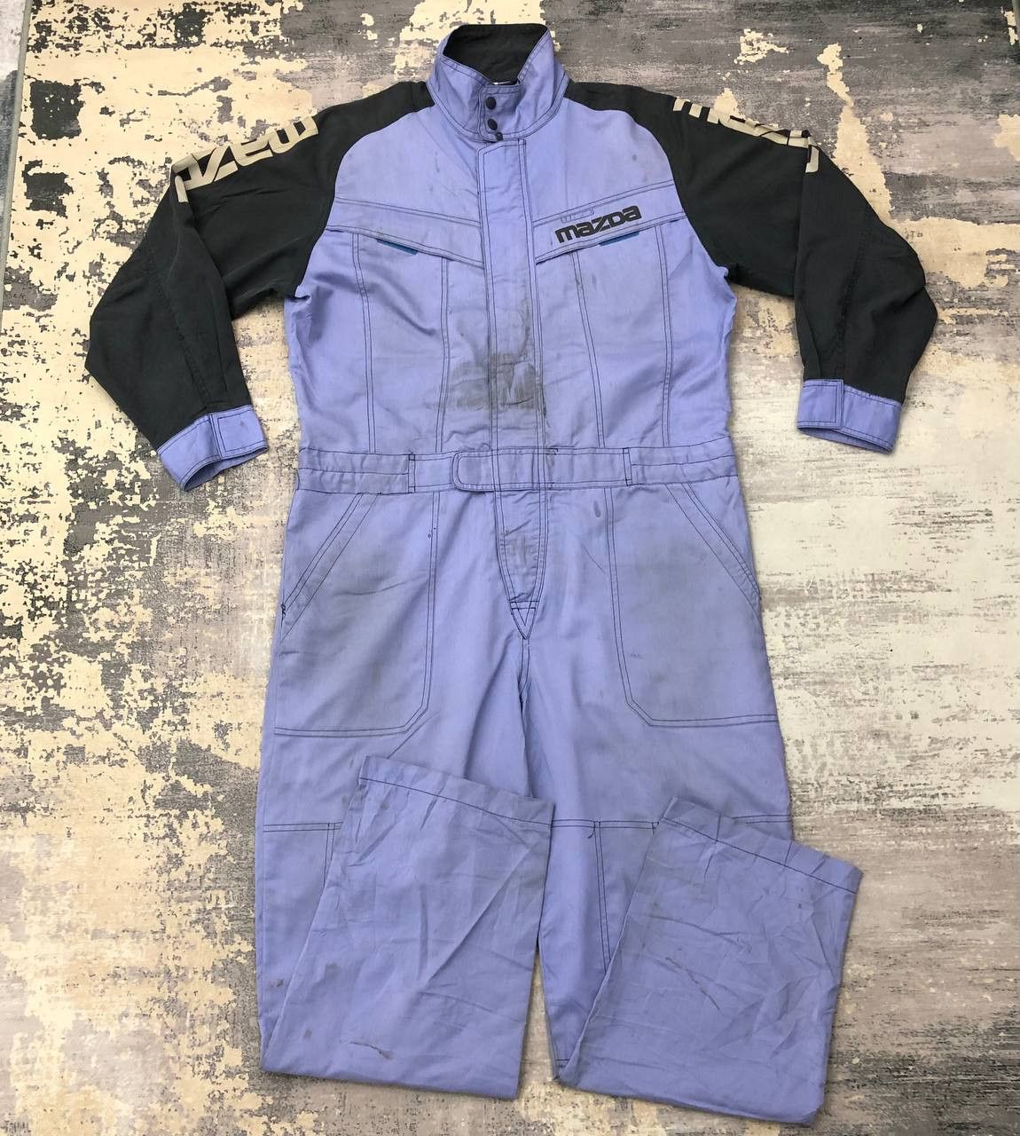 Japanese Brand P743 MAZDA DISTRESSED UNIFORM COVERALLS Size US L / EU 52-54 / 3 - 1 Thumbnail