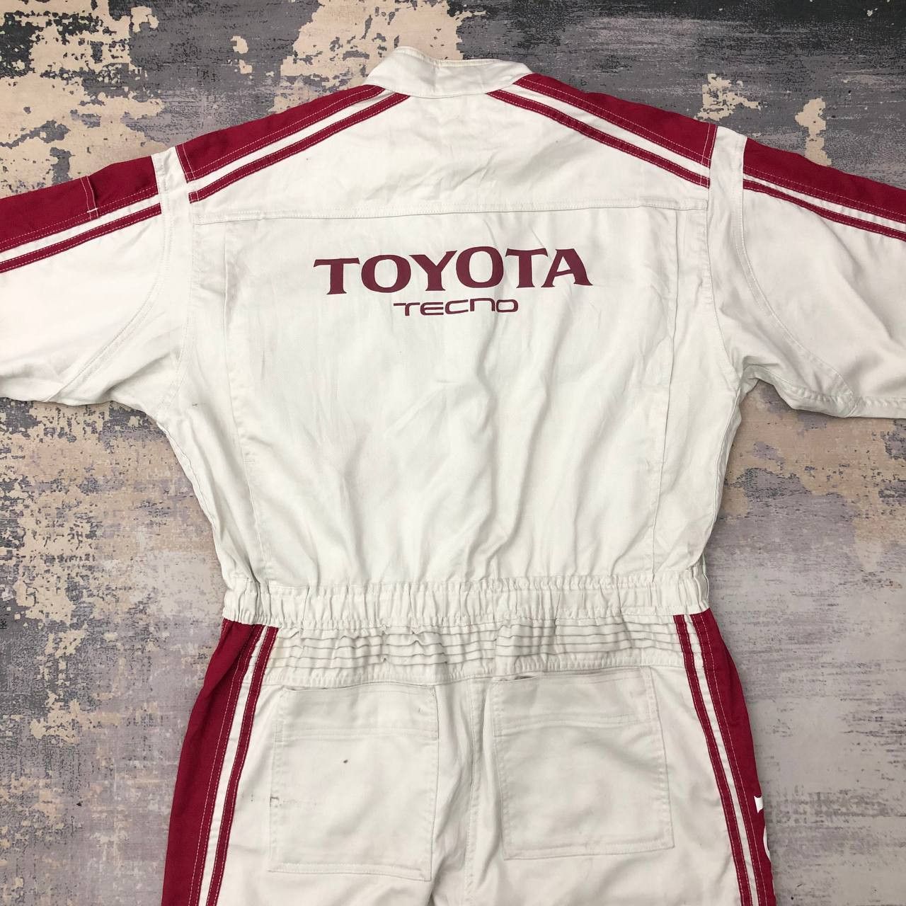 Japanese Brand P745 TOYOTA TECHNO x 3 MONKEY DISTRESSED UNIFORM COVERALLS Size US XL / EU 56 / 4 - 5 Thumbnail