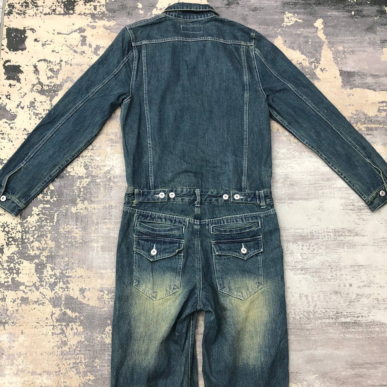 Vintage P746 VTG ARERICO DENIM BLUE WASH COVERALLS Size US M / EU 48-50 / 2 - 2 Thumbnail