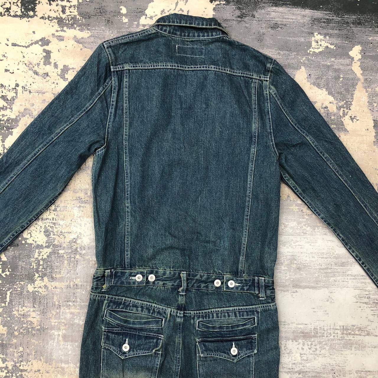 Vintage P746 VTG ARERICO DENIM BLUE WASH COVERALLS Size US M / EU 48-50 / 2 - 5 Thumbnail