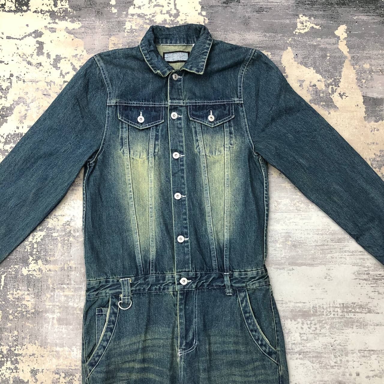 Vintage P746 VTG ARERICO DENIM BLUE WASH COVERALLS Size US M / EU 48-50 / 2 - 4 Thumbnail