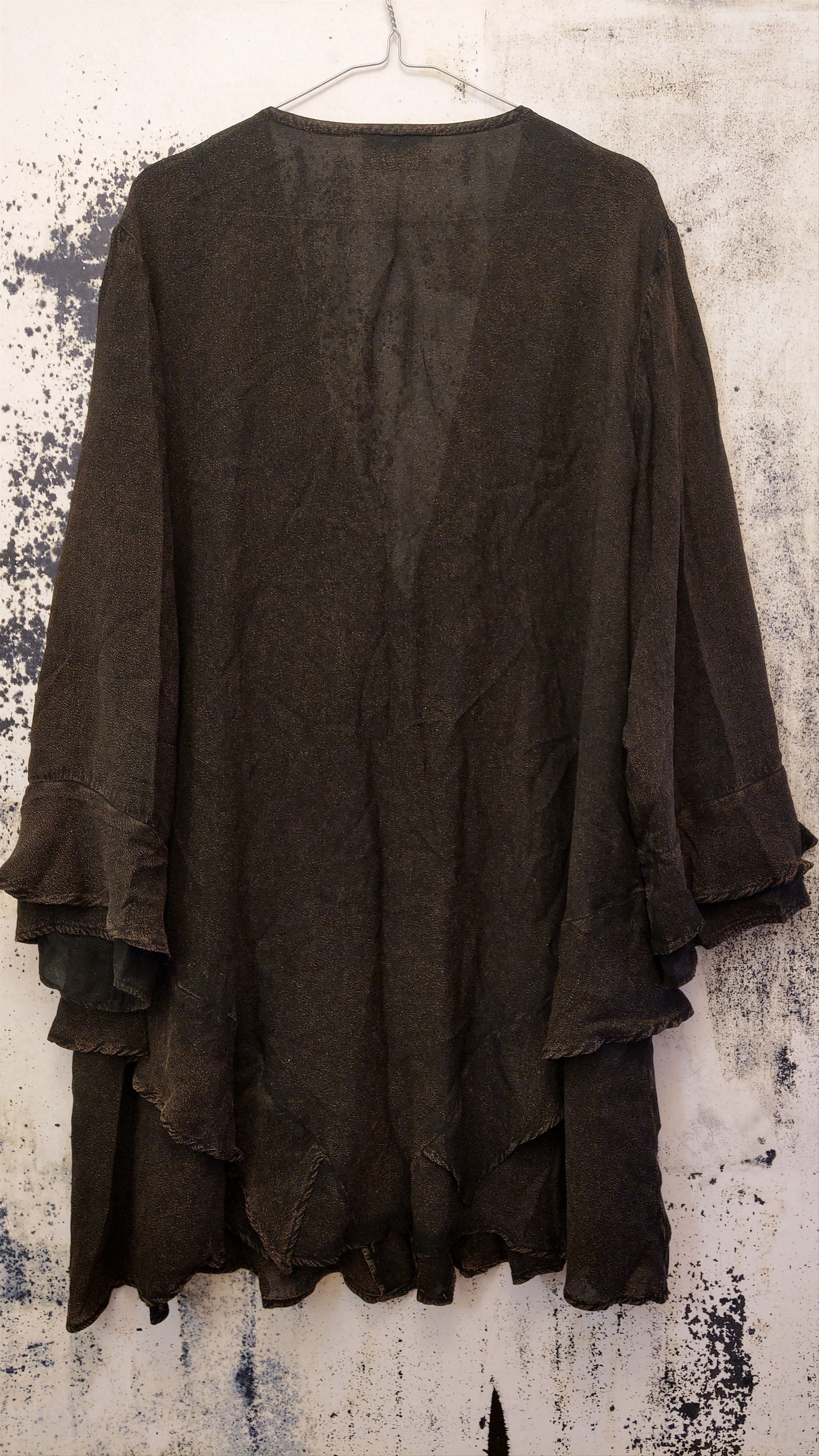 Vintage Dark Leaves Cape Shirt Bucadi Bacco Size US XL / EU 56 / 4 - 6 Thumbnail