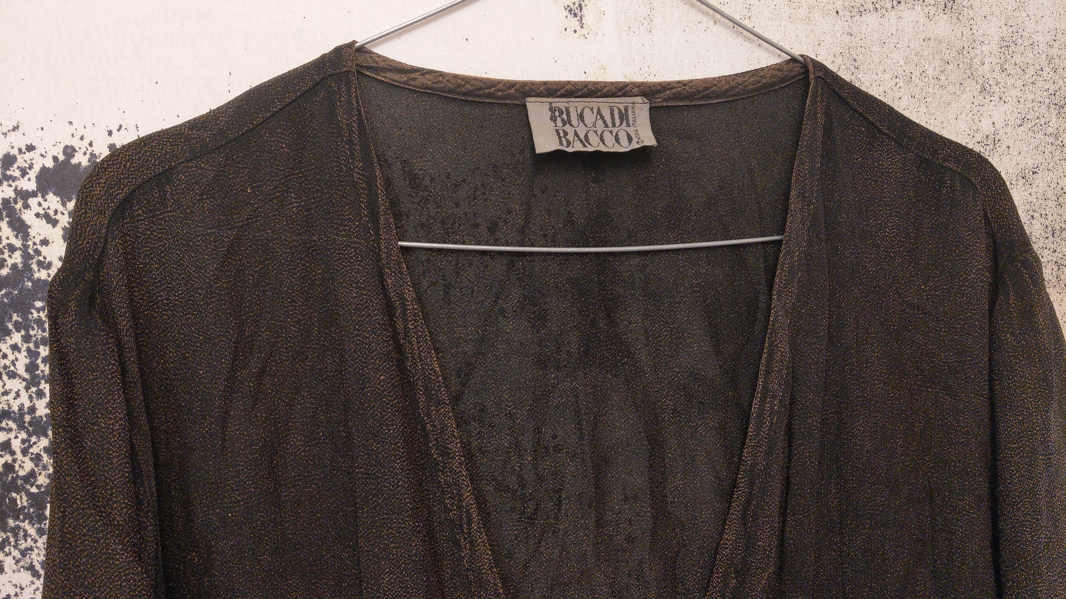 Vintage Dark Leaves Cape Shirt Bucadi Bacco Size US XL / EU 56 / 4 - 14 Thumbnail