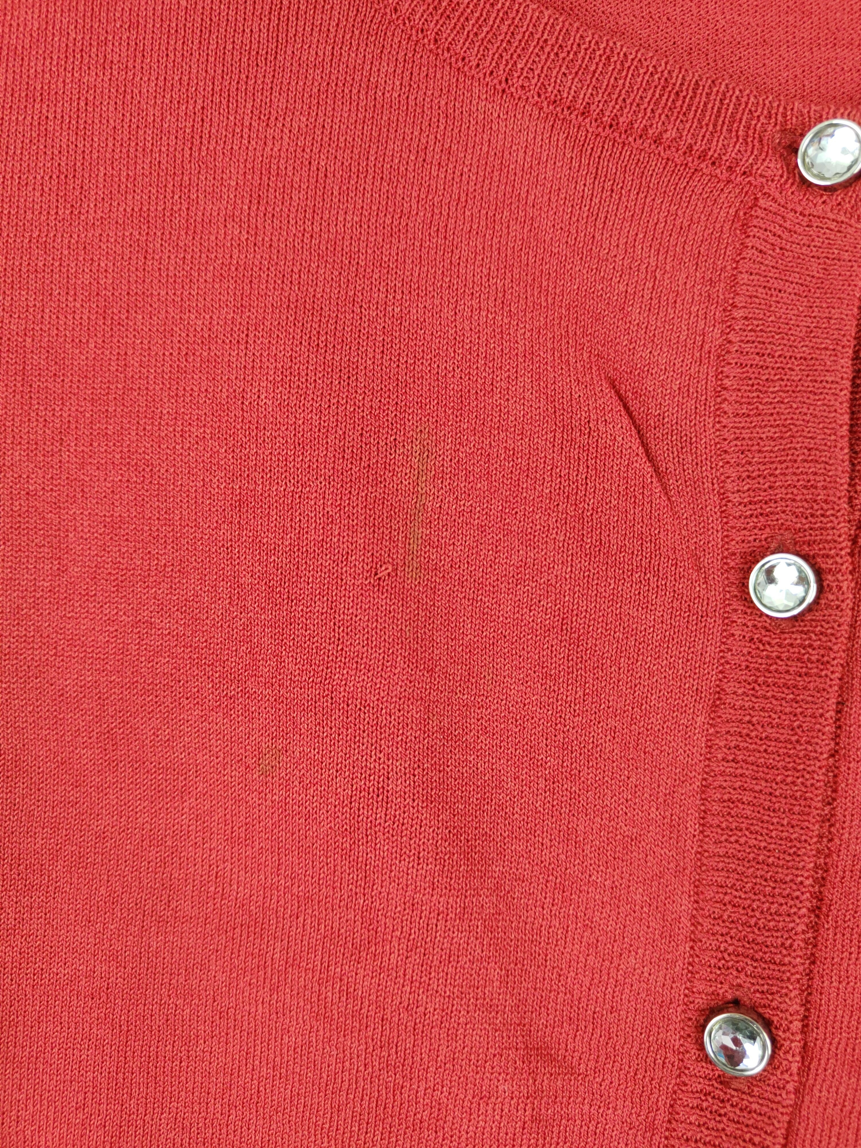 Japanese Brand Japanese Brand Red/Orange Cardigan #S956 Size L / US 10 / IT 46 - 3 Thumbnail