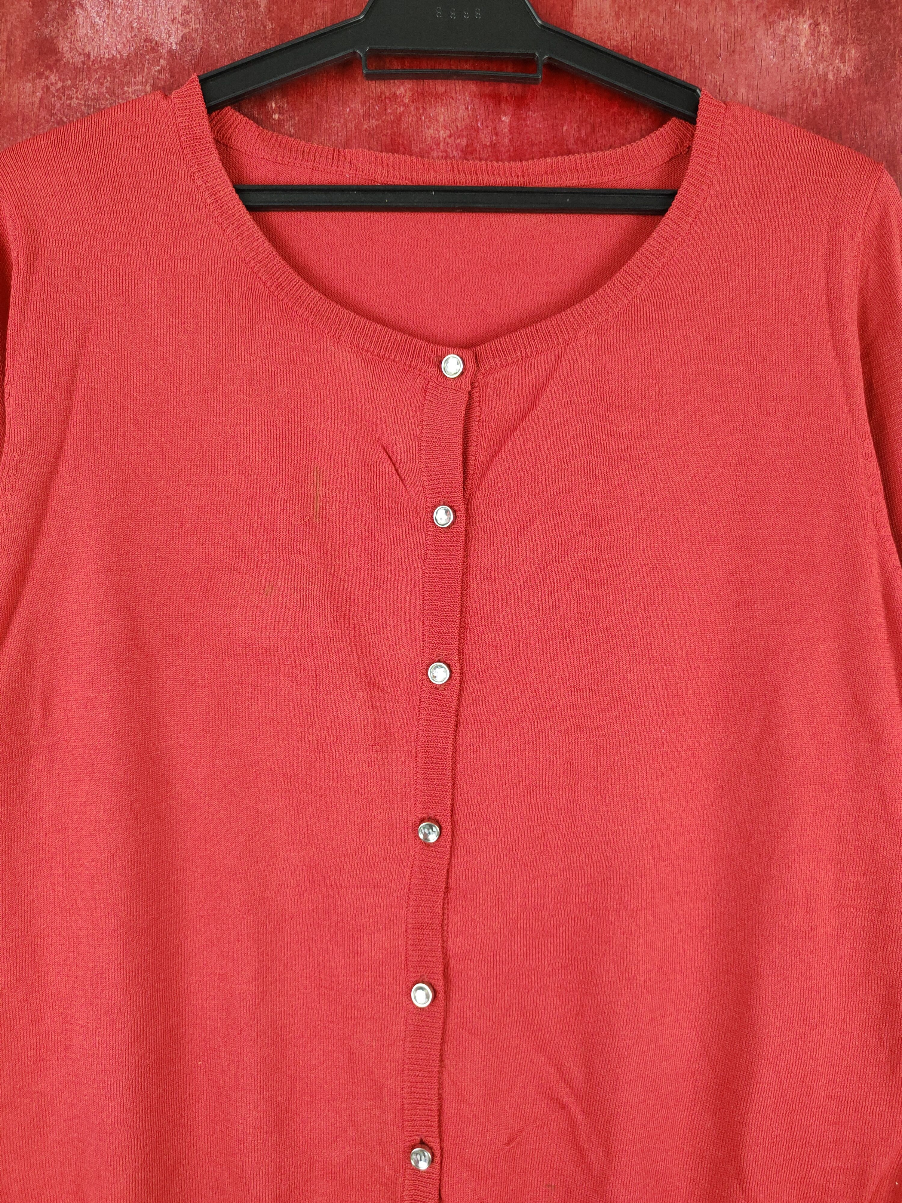 Japanese Brand Japanese Brand Red/Orange Cardigan #S956 Size L / US 10 / IT 46 - 2 Thumbnail