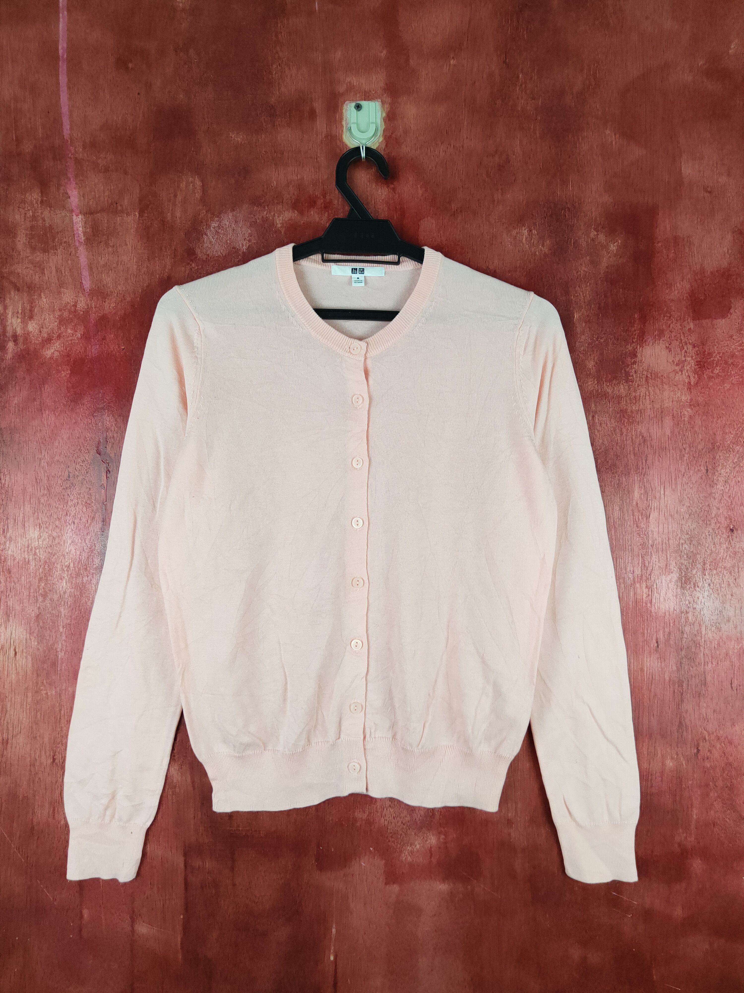 Japanese Brand × Uniqlo Uniqlo Peach Cardigan knitwear vintage japan #S957 Size M / US 6-8 / IT 42-44 - 1 Thumbnail