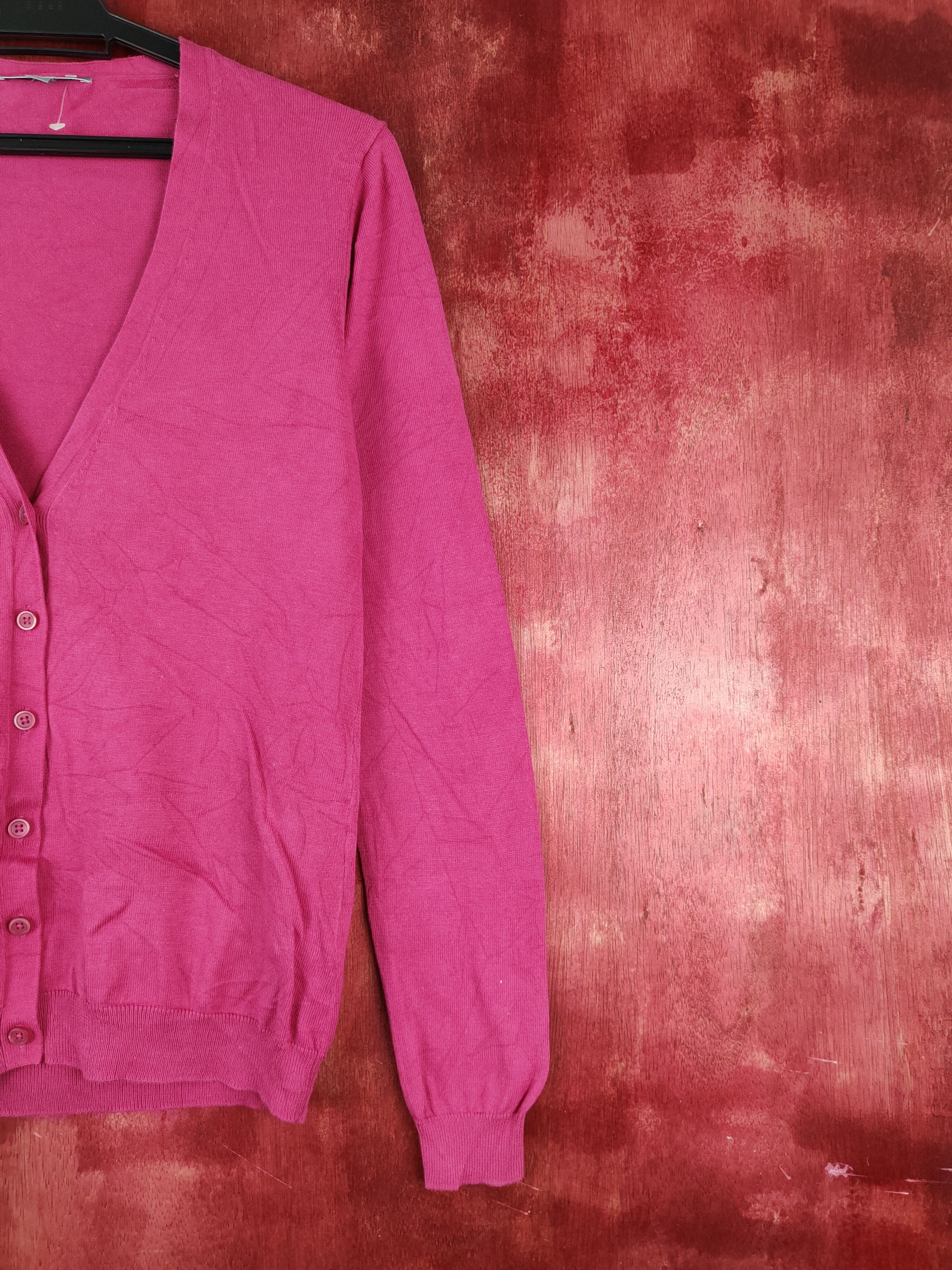 Japanese Brand Uniqlo Pink Cardigan japan vintage #S958 Size M / US 6-8 / IT 42-44 - 5 Thumbnail