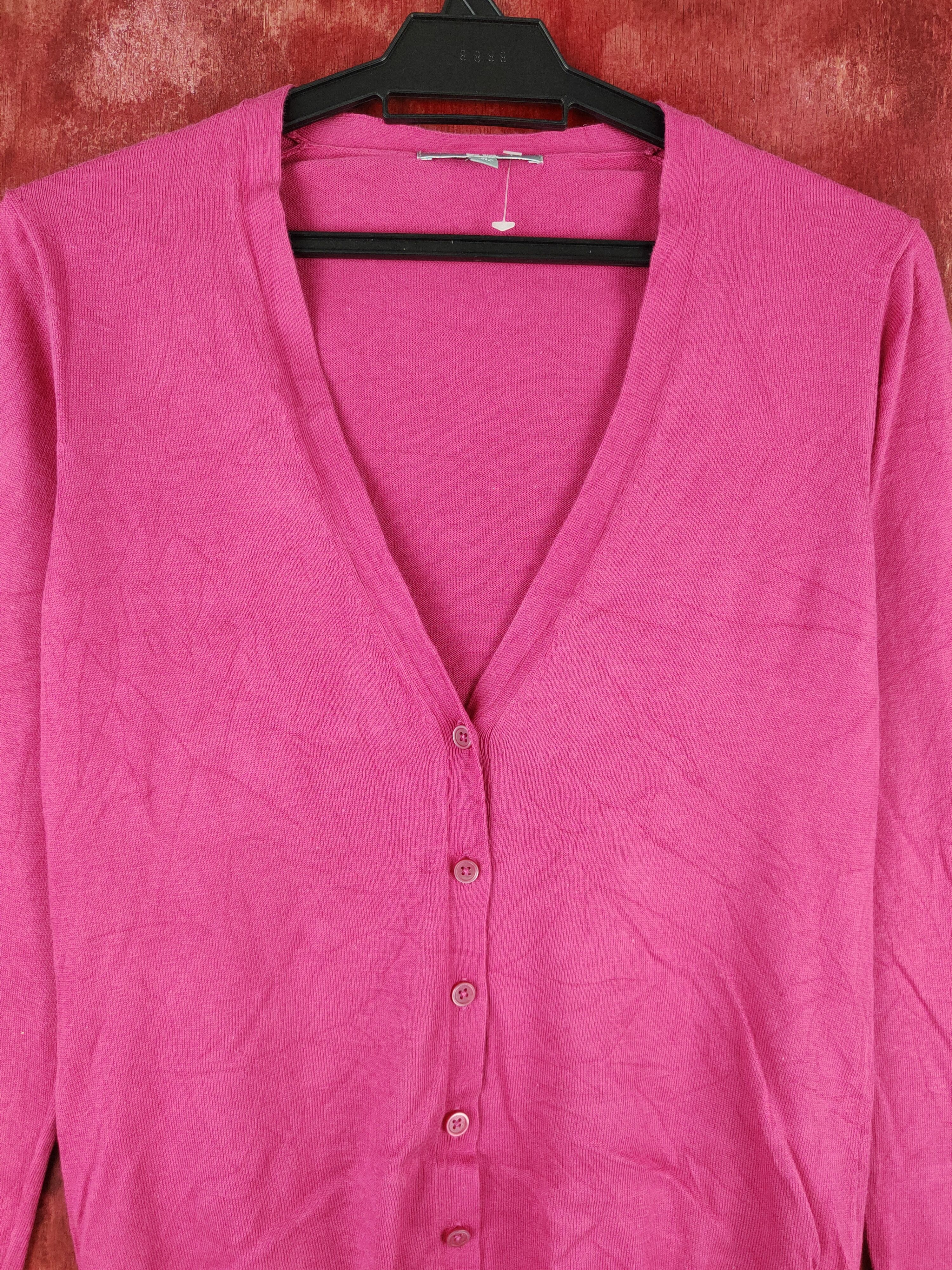 Japanese Brand Uniqlo Pink Cardigan japan vintage #S958 Size M / US 6-8 / IT 42-44 - 2 Thumbnail