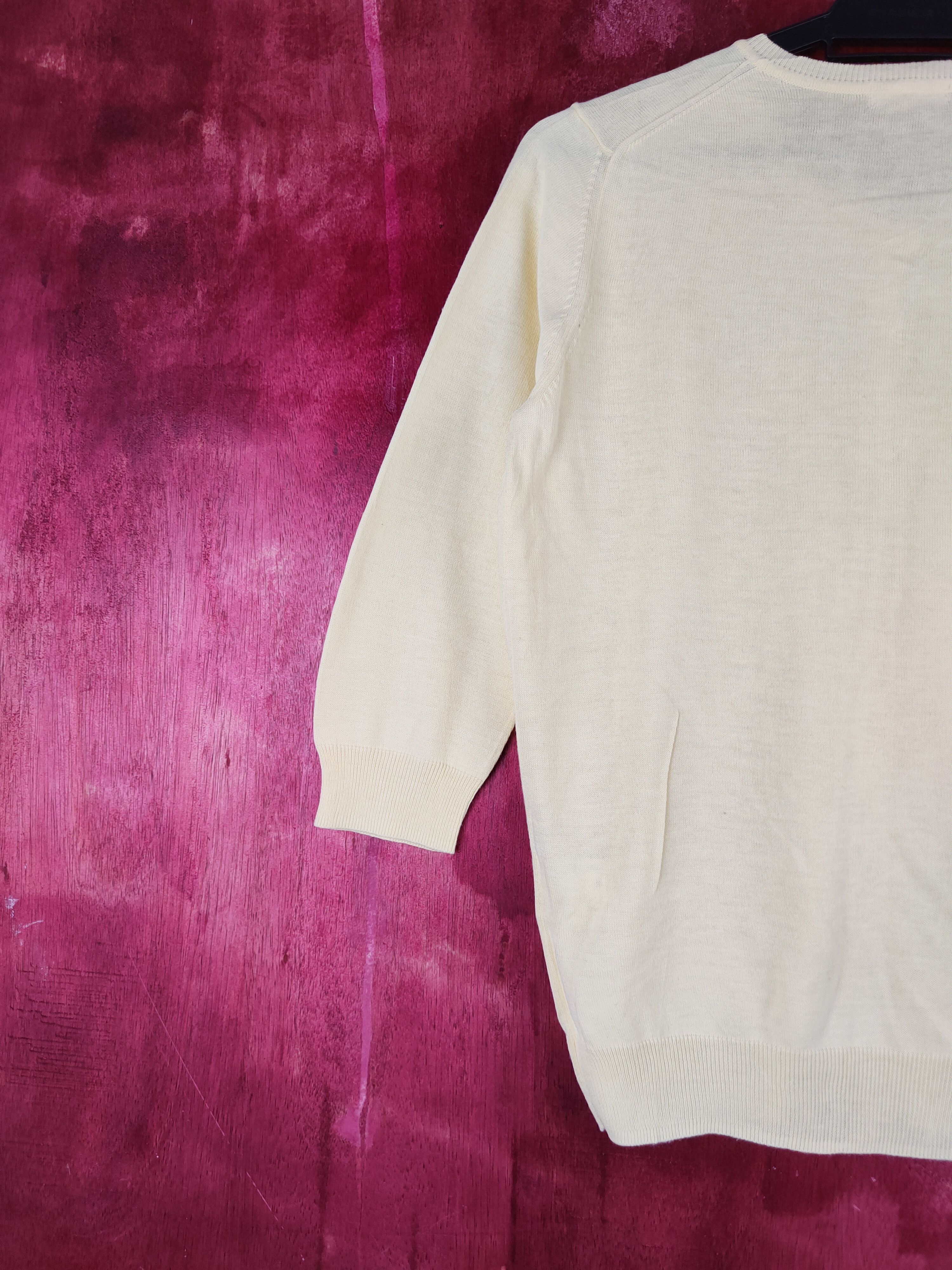 Japanese Brand Uniqlo Yellow Cardigan japan vintage thin #S961 Size M / US 6-8 / IT 42-44 - 8 Thumbnail