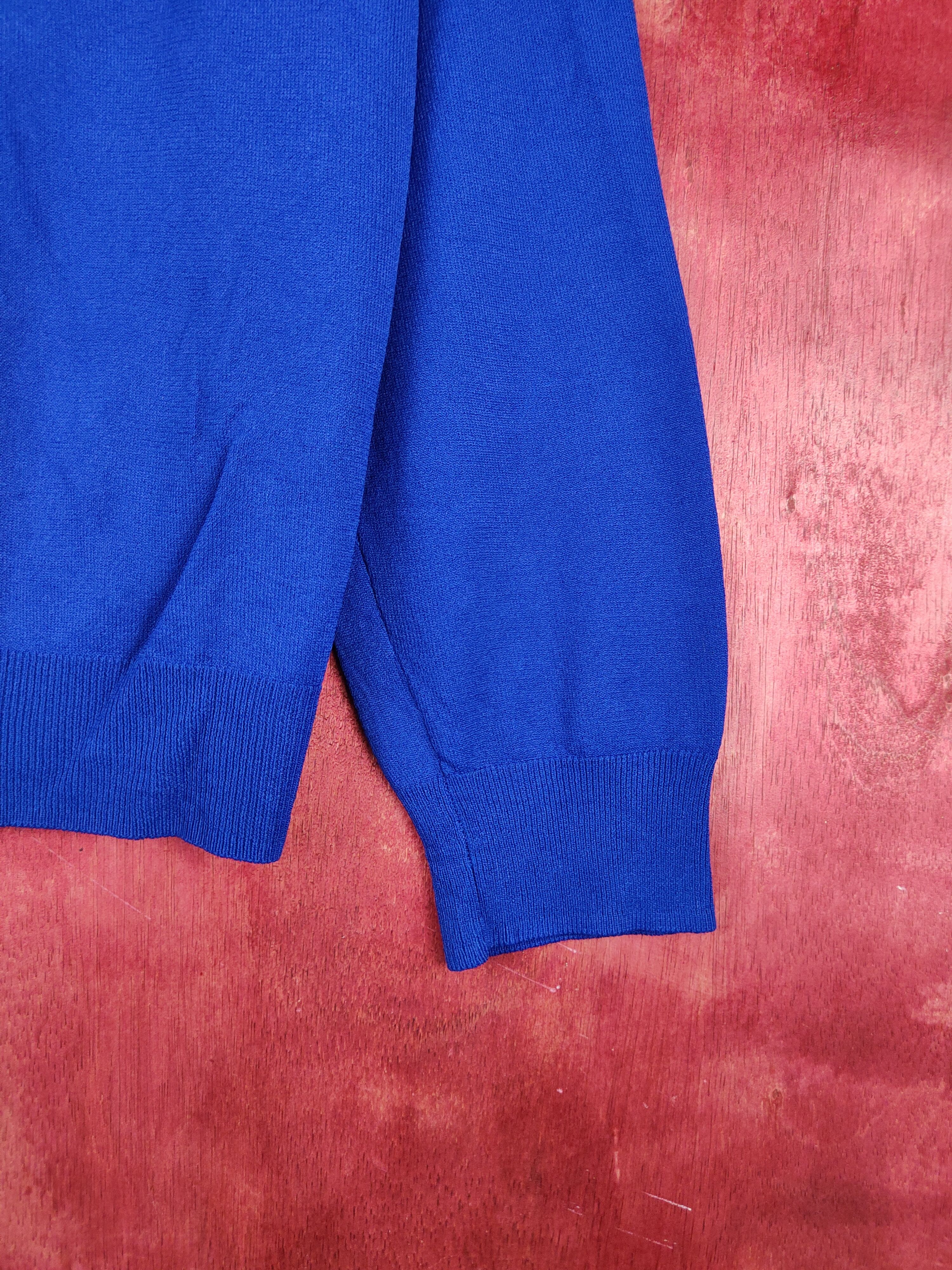 Japanese Brand Closshi Blue Cardigan knitwear japan #S963 Size L / US 10 / IT 46 - 8 Thumbnail
