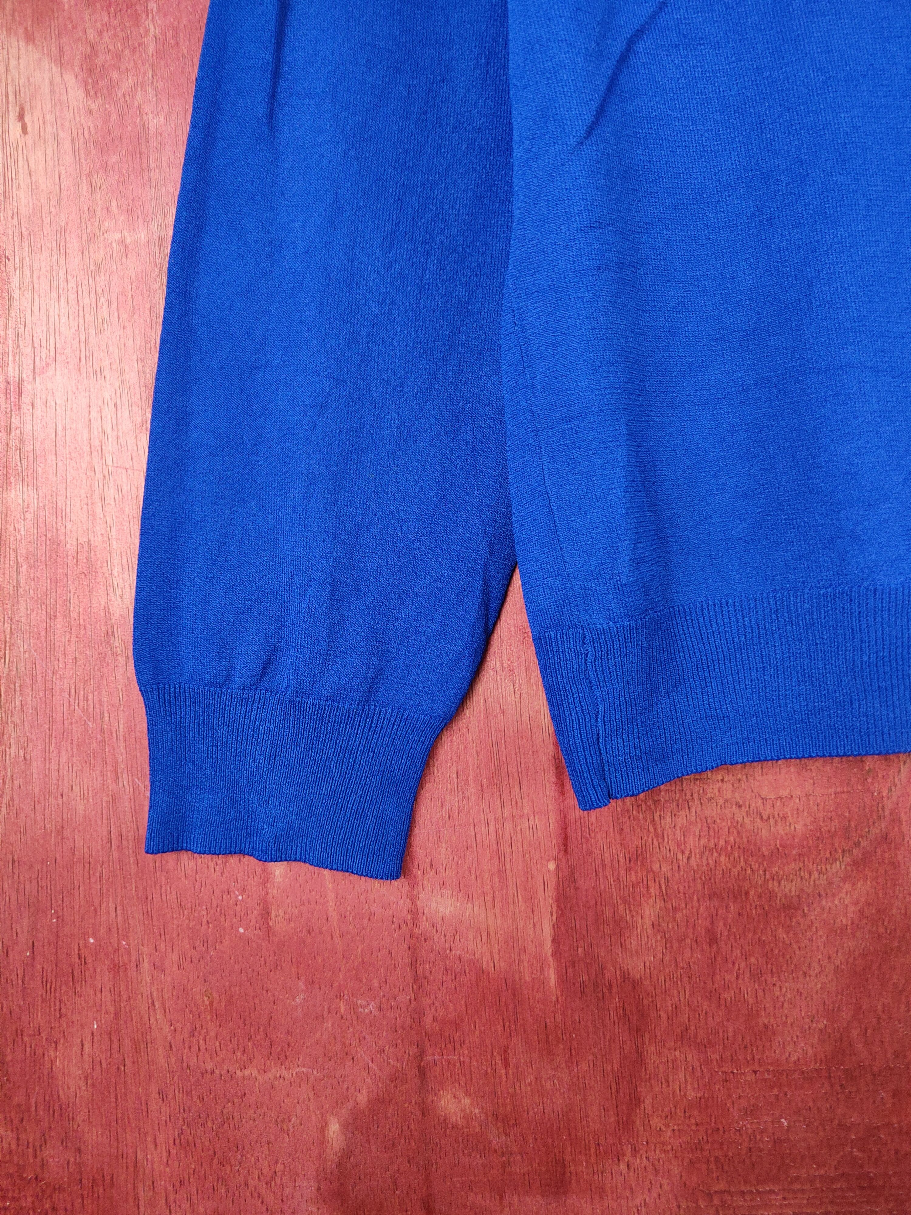 Japanese Brand Closshi Blue Cardigan knitwear japan #S963 Size L / US 10 / IT 46 - 6 Thumbnail