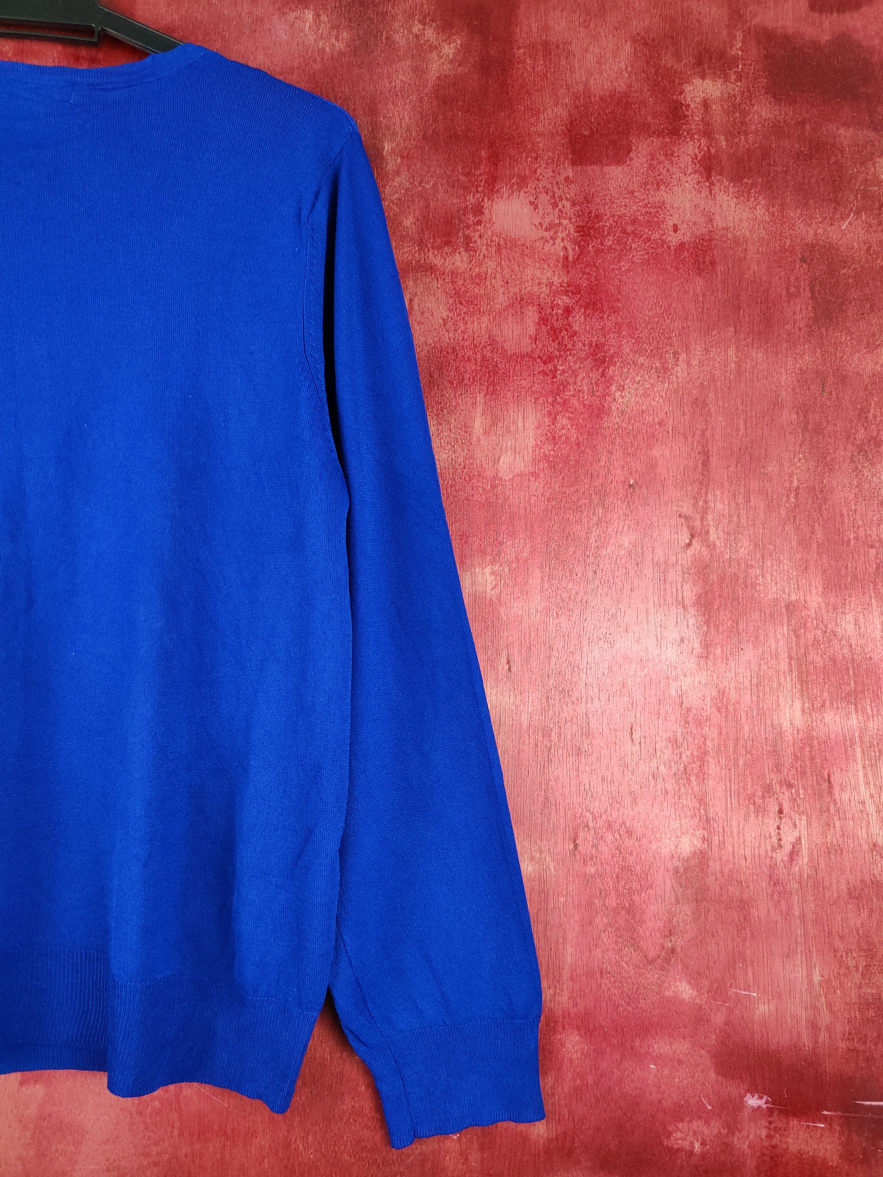 Japanese Brand Closshi Blue Cardigan knitwear japan #S963 Size L / US 10 / IT 46 - 11 Thumbnail