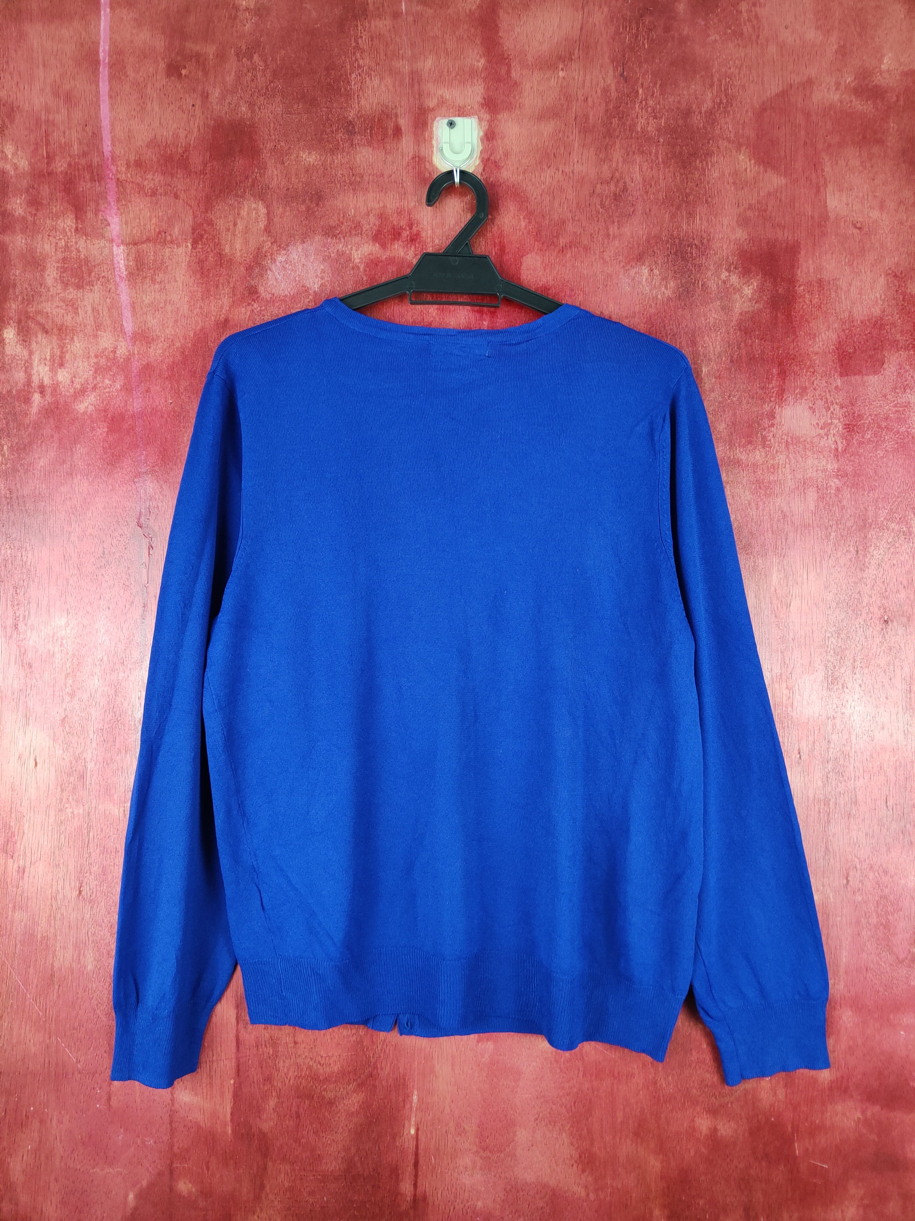 Japanese Brand Closshi Blue Cardigan knitwear japan #S963 Size L / US 10 / IT 46 - 9 Thumbnail