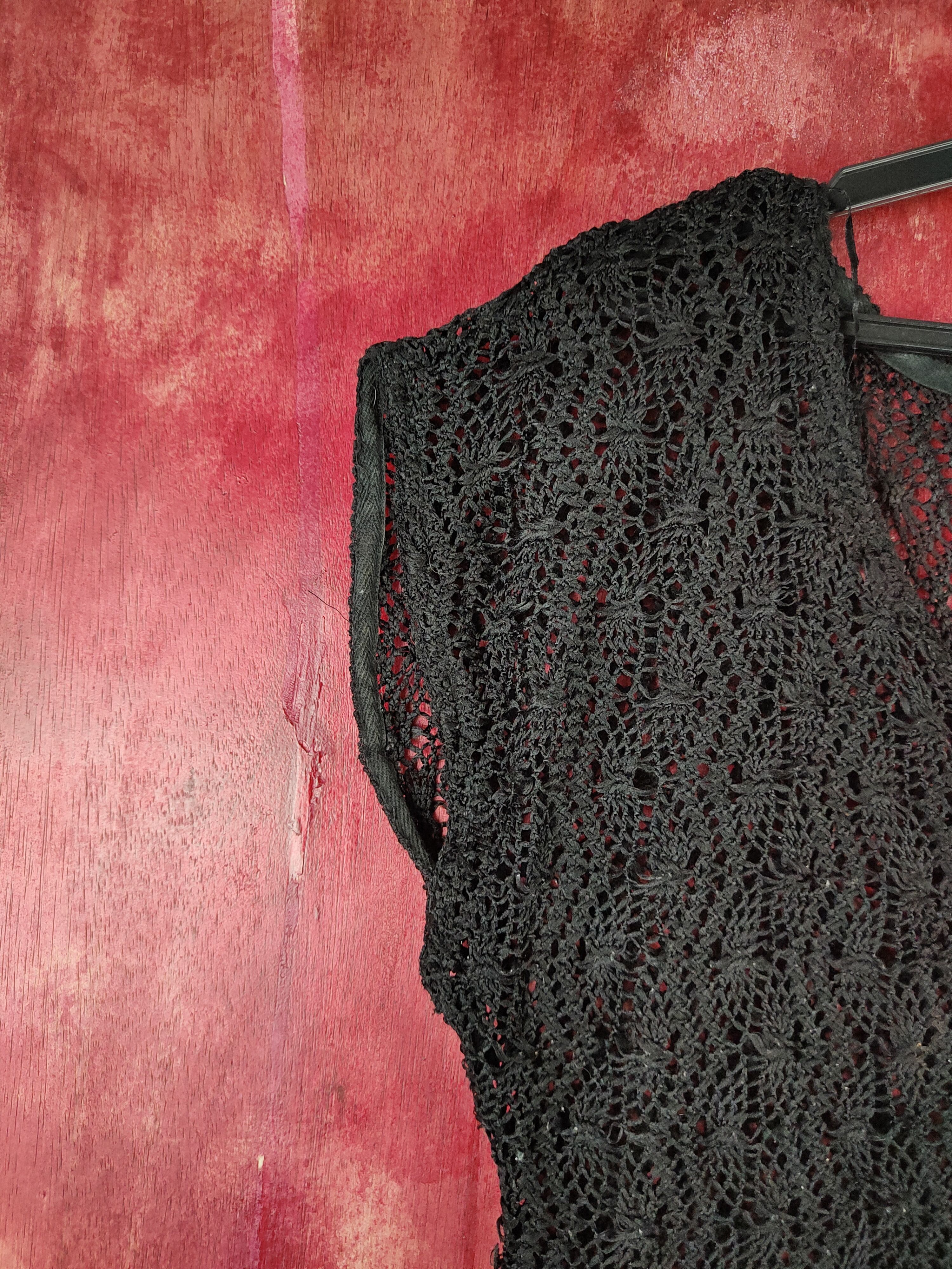 Japanese Brand × Rip Curl Rip Curl Black Crochet Meshnet Knitwear #S969 Size L / US 10 / IT 46 - 4 Thumbnail