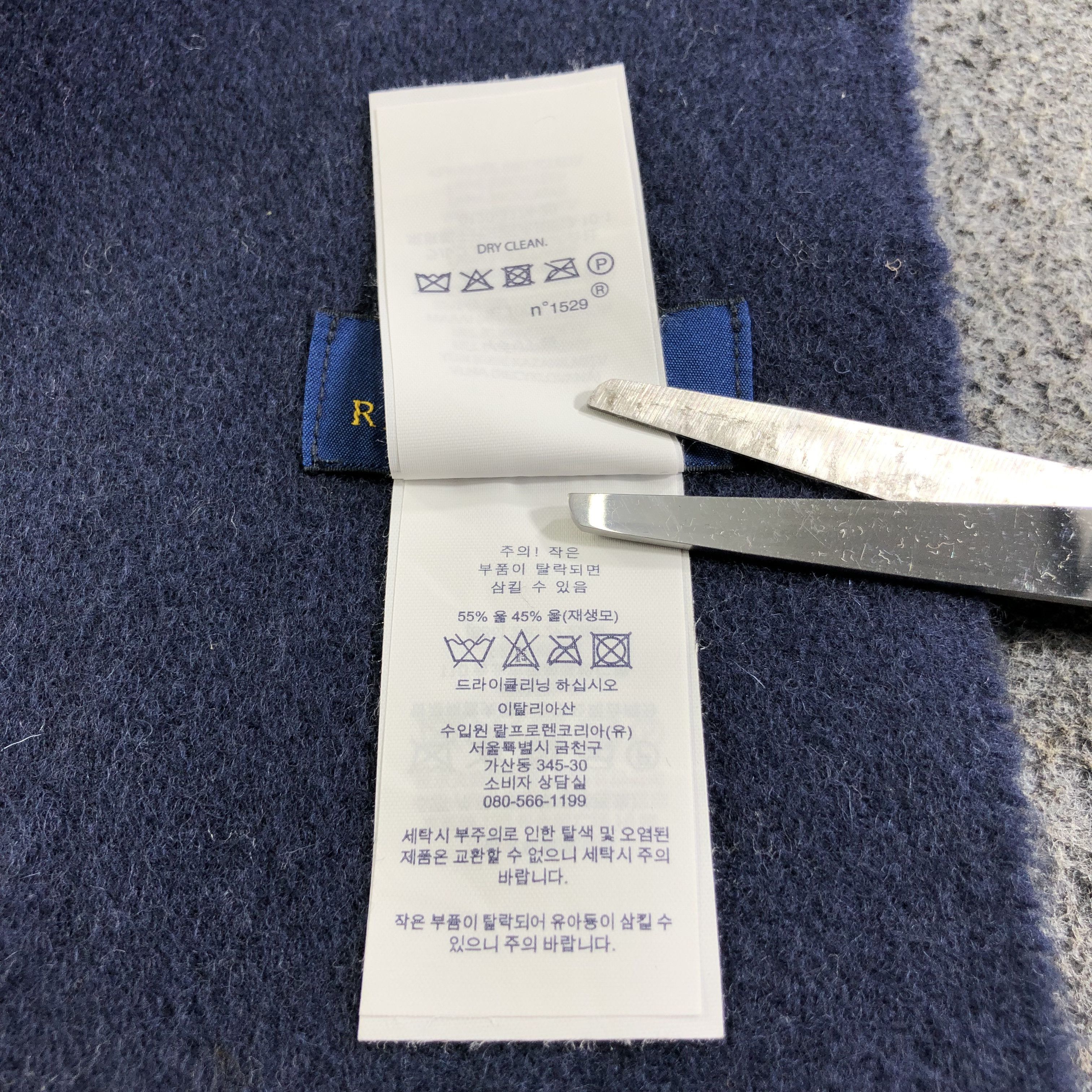Polo Ralph Lauren Polo Ralph Lauren Made in Italy Wool Scarf Muffler V2047 Size ONE SIZE - 7 Thumbnail