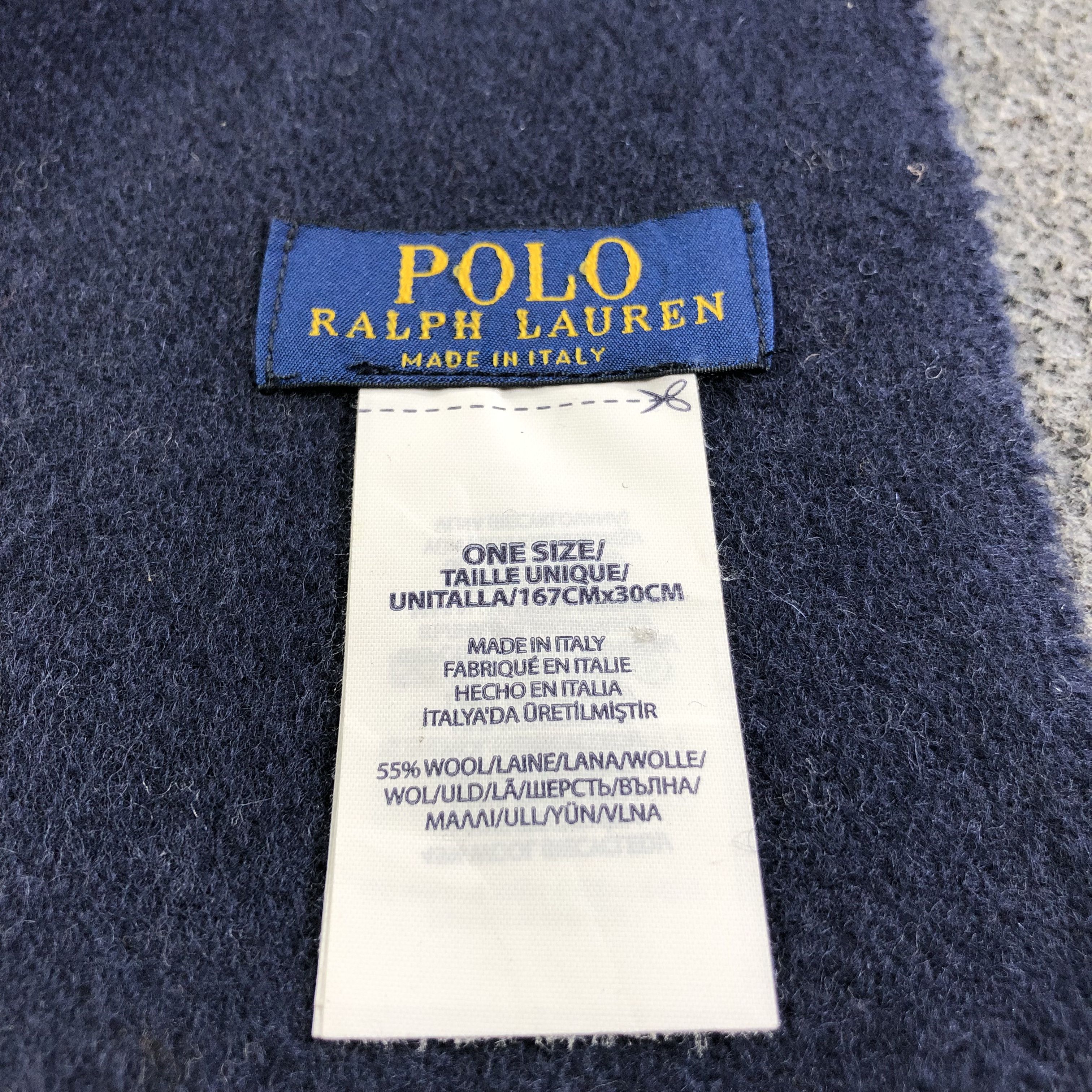 Polo Ralph Lauren Polo Ralph Lauren Made in Italy Wool Scarf Muffler V2047 Size ONE SIZE - 5 Thumbnail
