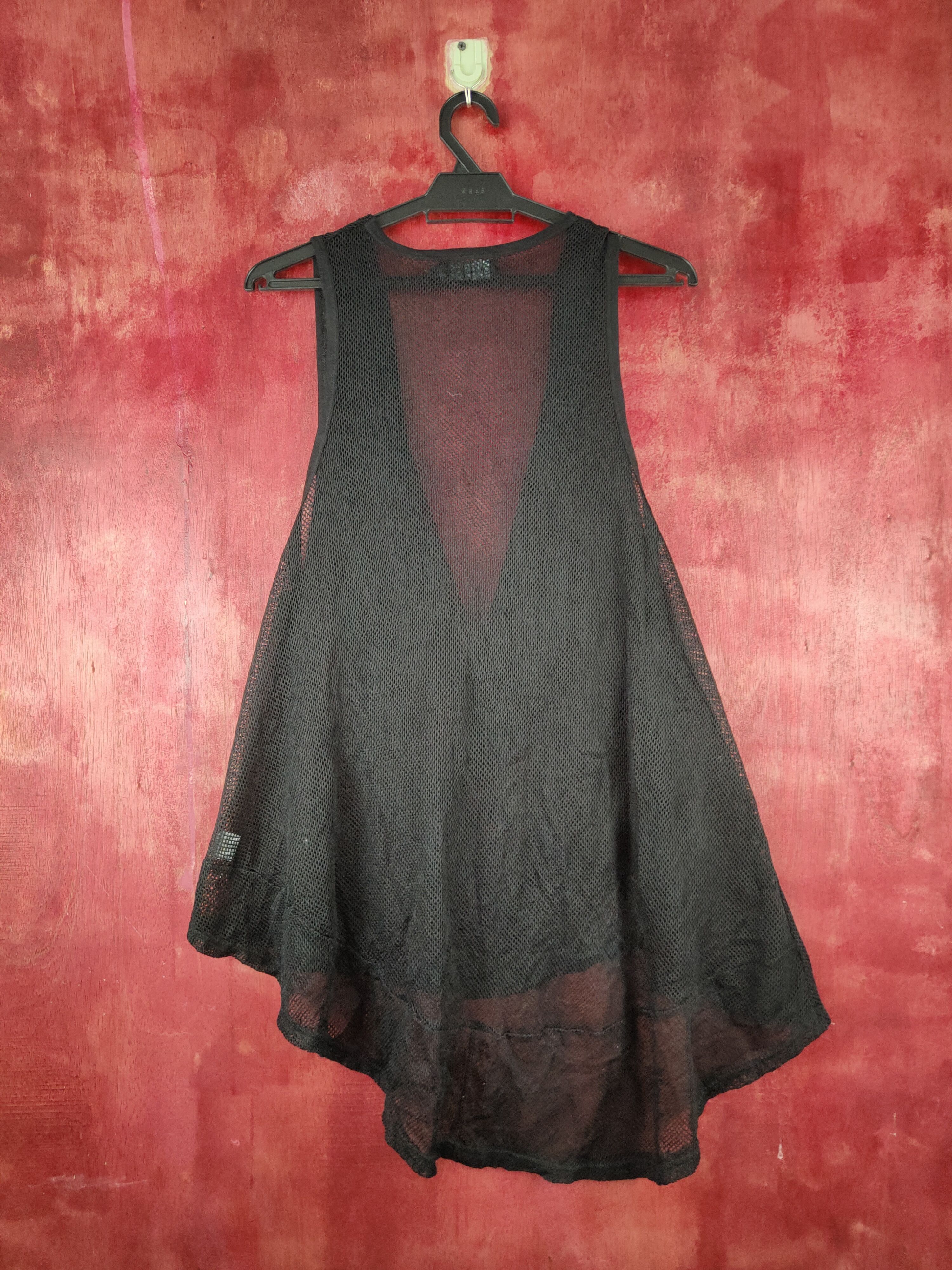 Japanese Brand Olla Oh Black Crochet Meshnet Sleeveless Blouses #S987 Size M / US 6-8 / IT 42-44 - 7 Thumbnail