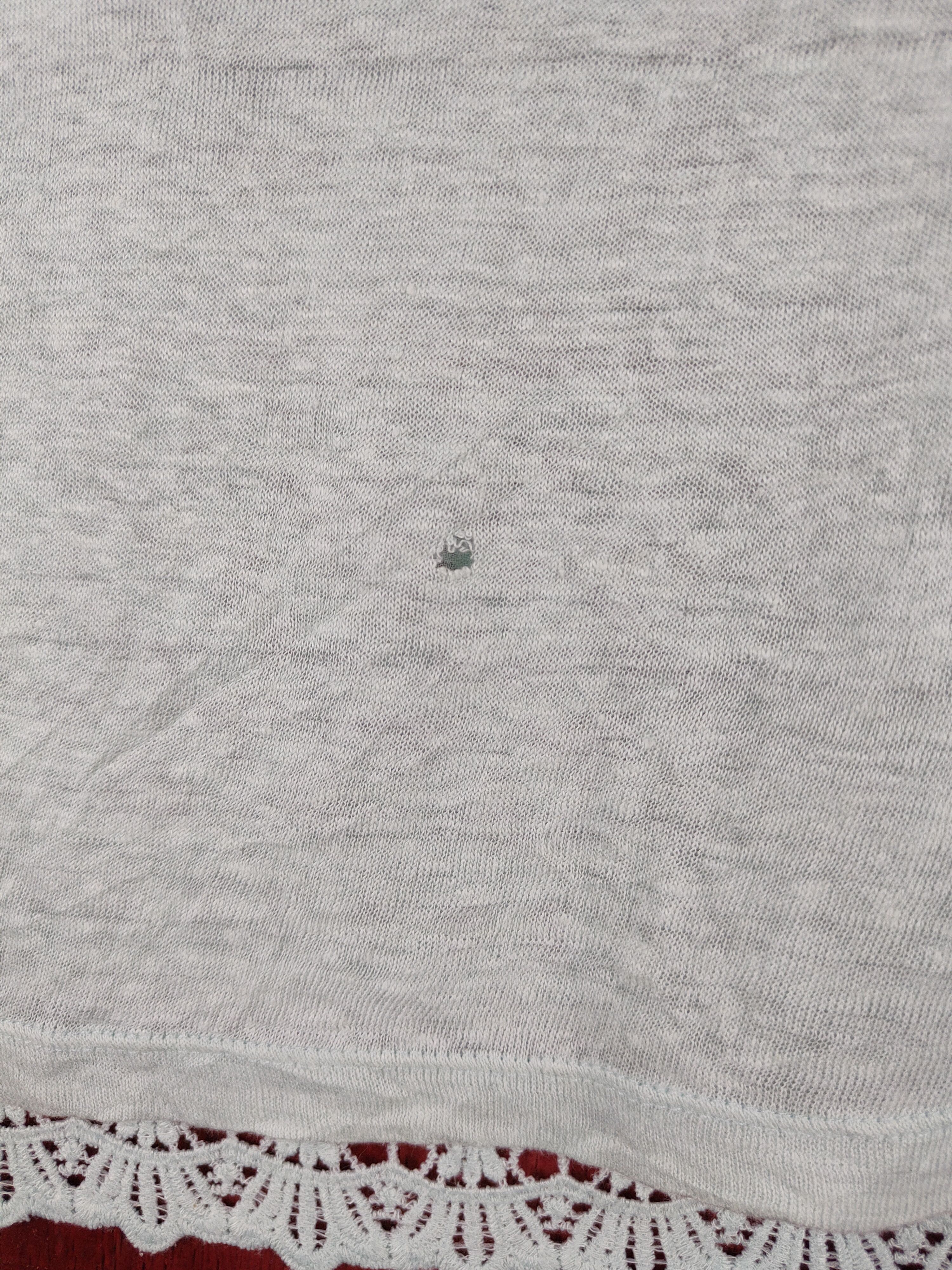 Japanese Brand Forever New Crochet Meshnet Short Sleeve T-shirt #S998 Size M / US 6-8 / IT 42-44 - 3 Thumbnail