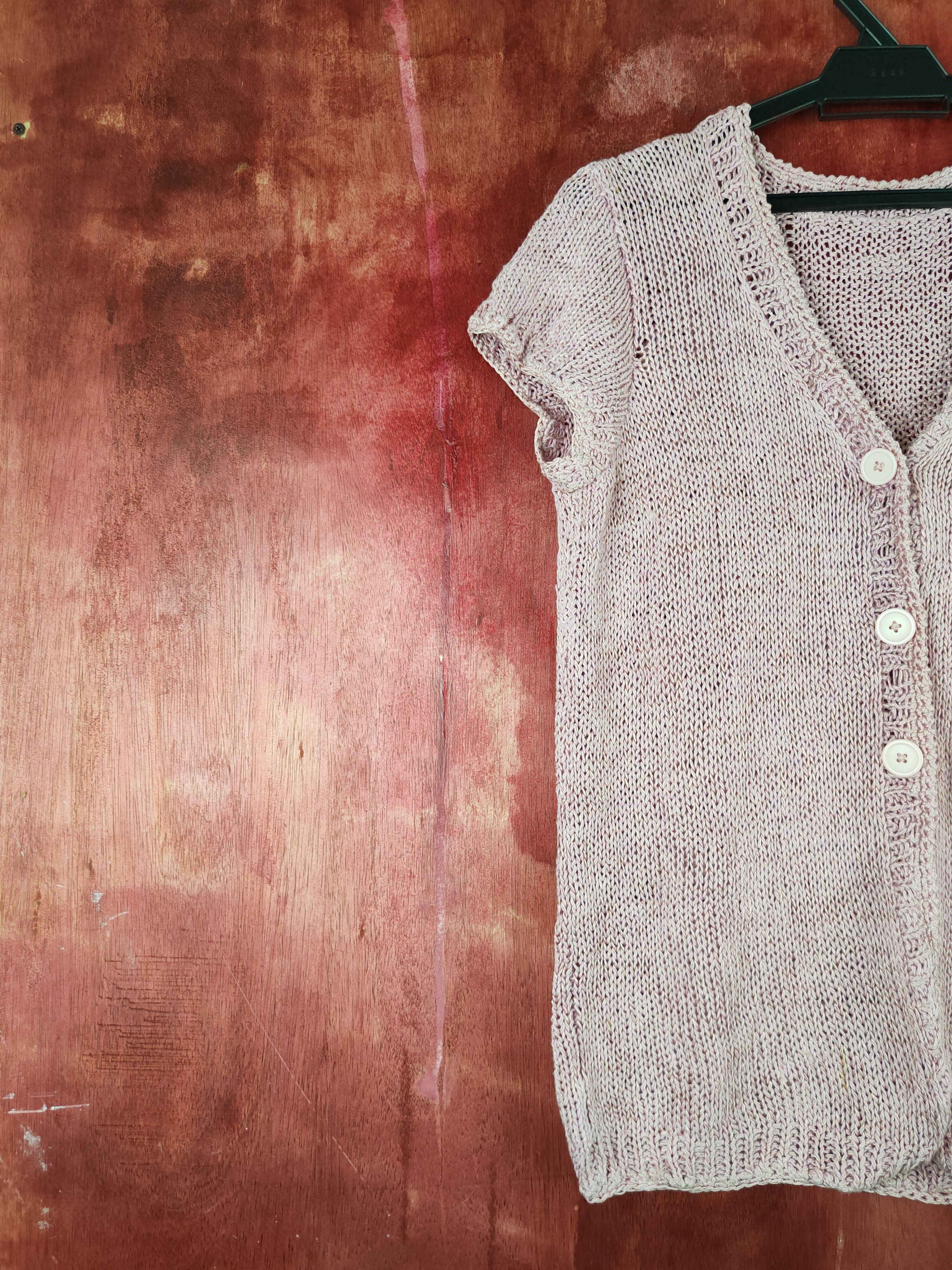Vintage Japan vintage Crochet Meshnet Knitwear shirt #S1001 Size S / US 4 / IT 40 - 3 Thumbnail