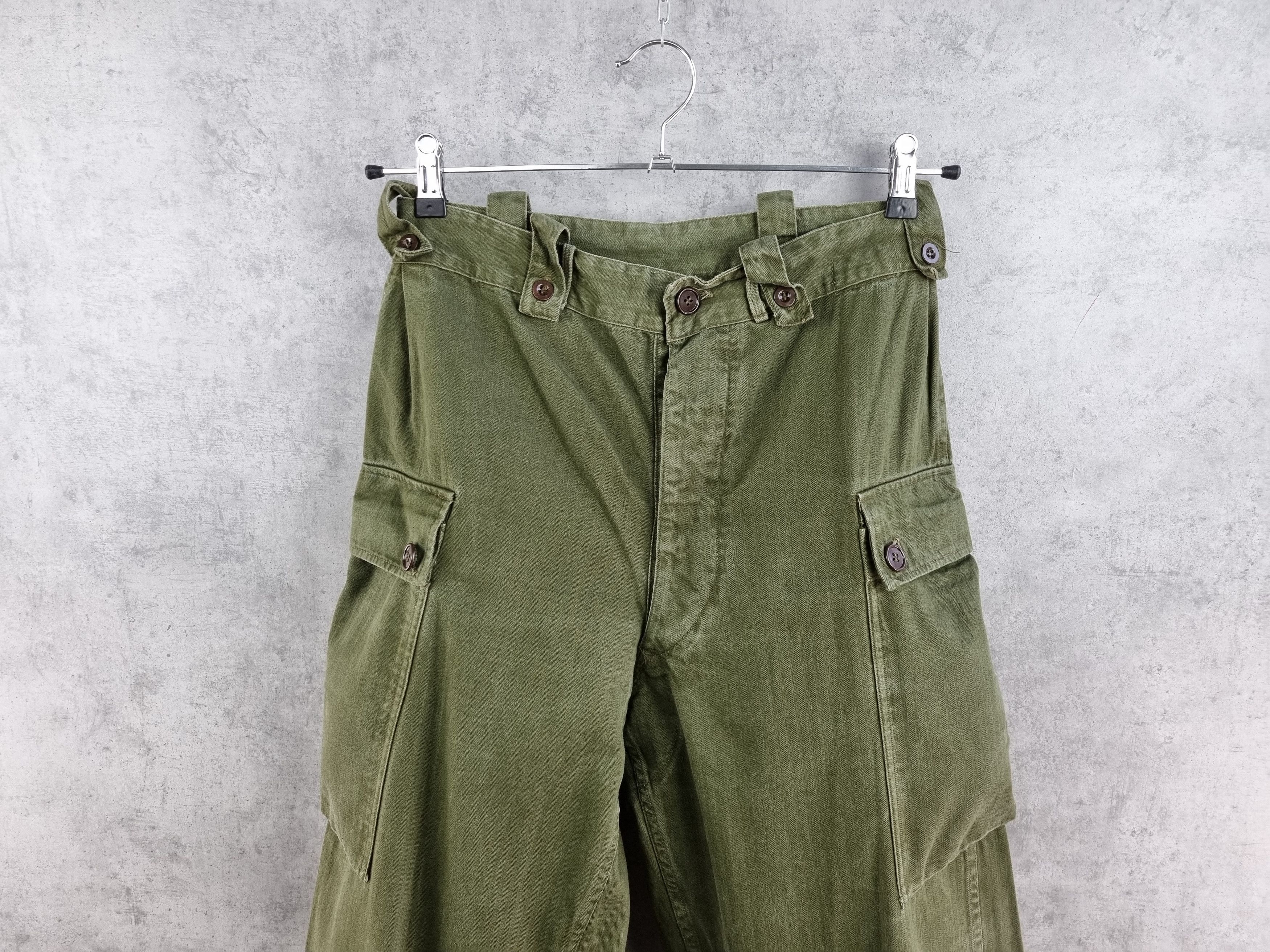 Other Historical Military Field Vintage Faded Cargo Heavy Pants Size US 31 - 6 Thumbnail