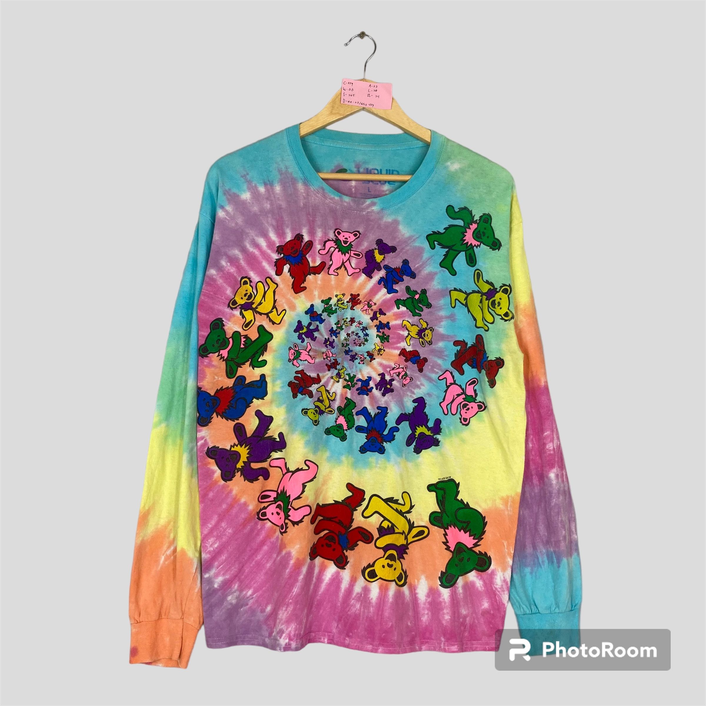 Band Tees Vintage 90s GRATEFUL DEAD Band Tie Dye Long Sleeve T-Shirt Size L / US 10 / IT 46 - 1 Thumbnail