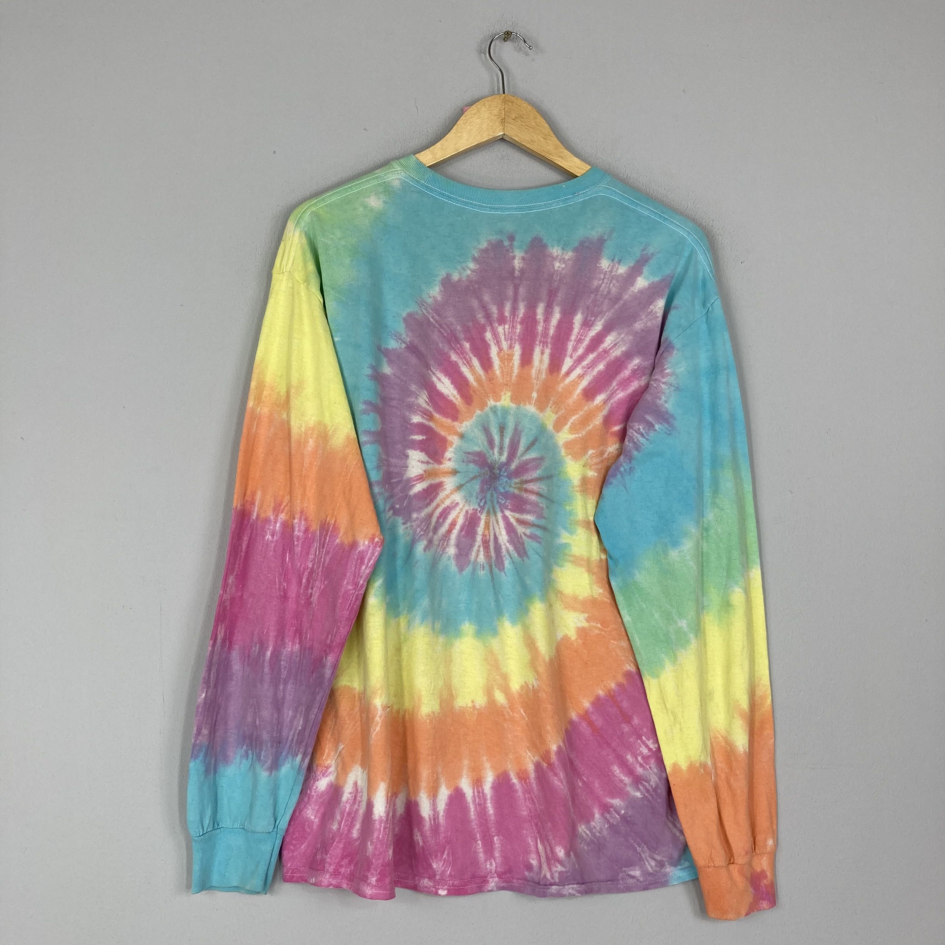 Band Tees Vintage 90s GRATEFUL DEAD Band Tie Dye Long Sleeve T-Shirt Size L / US 10 / IT 46 - 4 Thumbnail