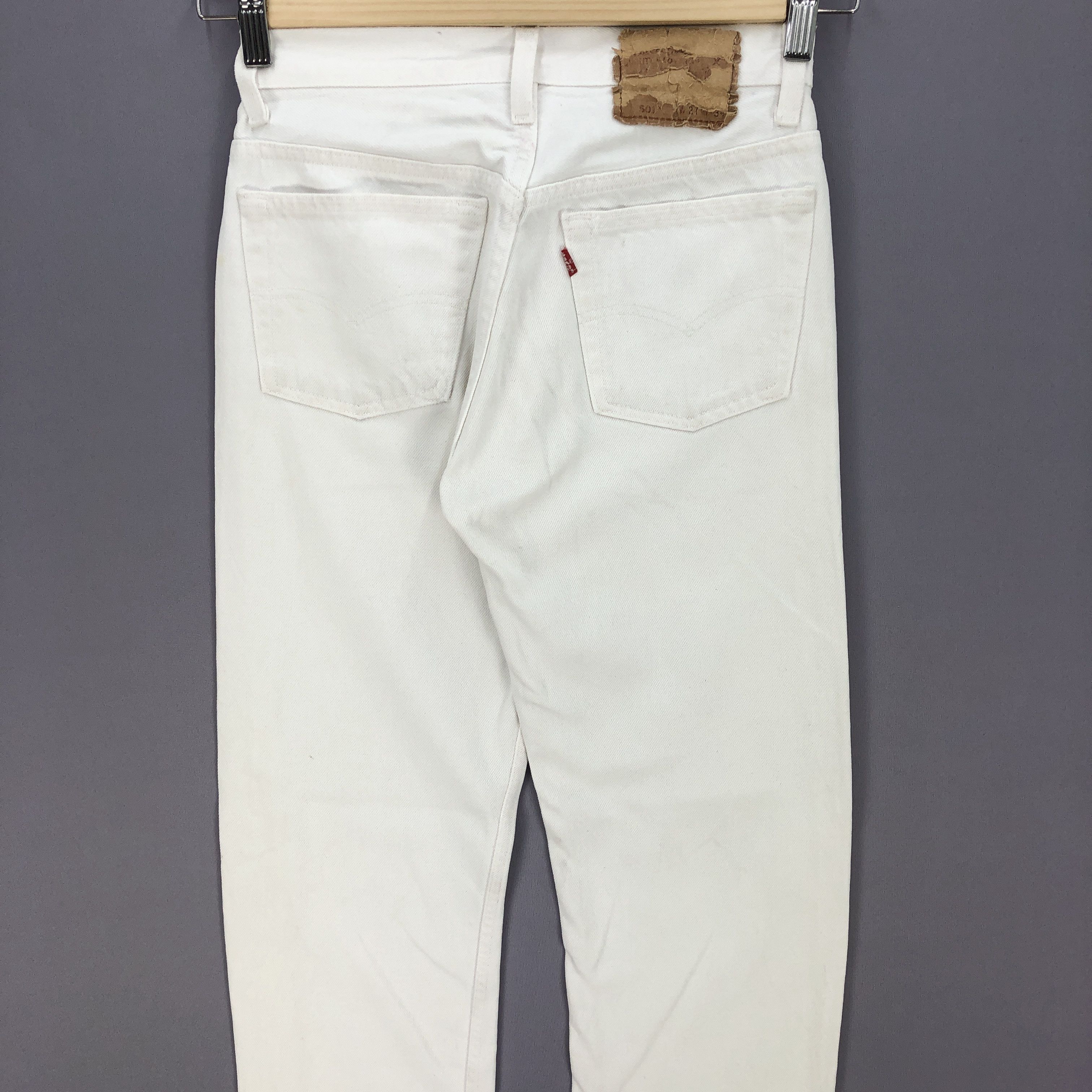 Levi's Vintage Levi's 501 White Jeans Levis 501 White Denim Pants Size 26" / US 2 / IT 38 - 4 Thumbnail