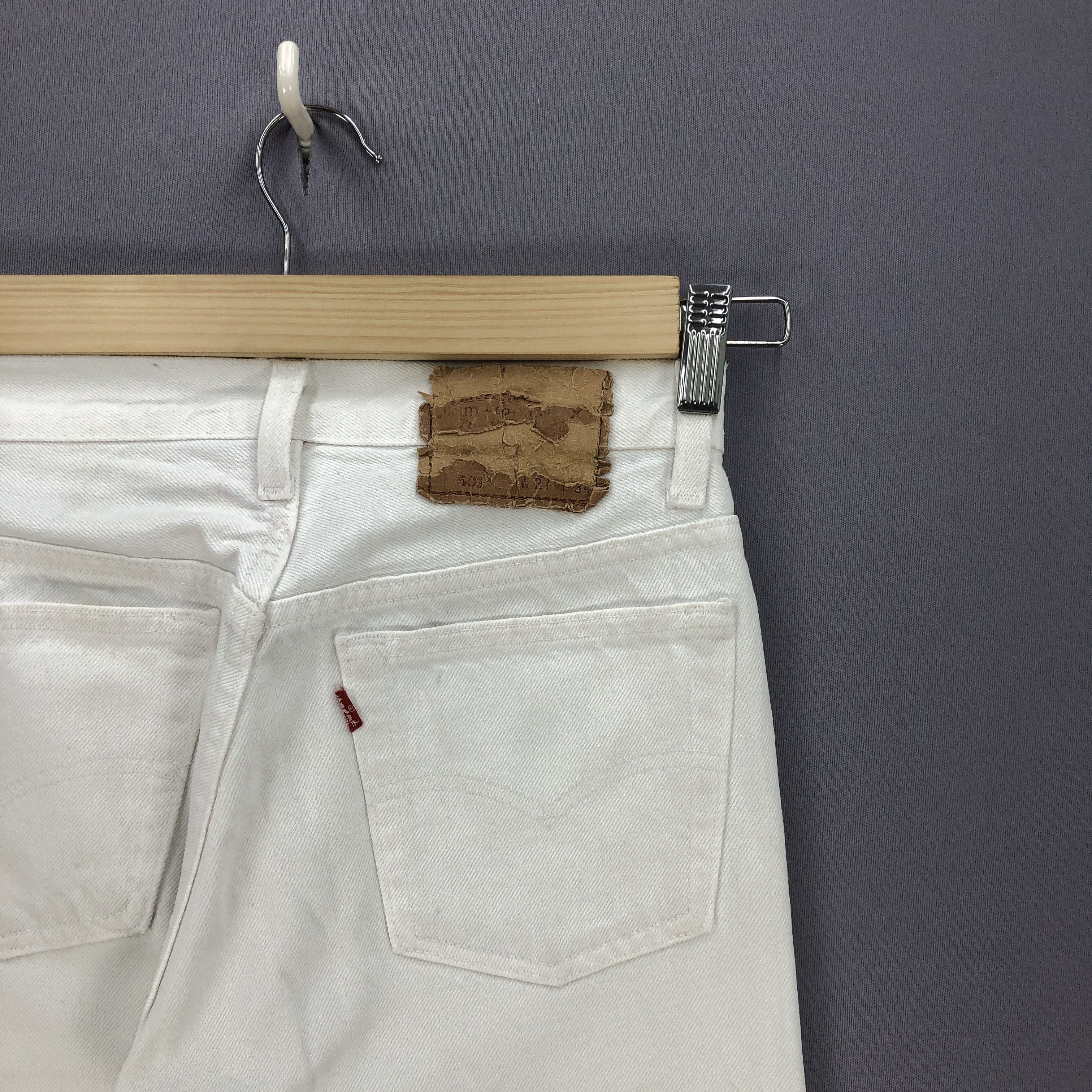 Levi's Vintage Levi's 501 White Jeans Levis 501 White Denim Pants Size 26" / US 2 / IT 38 - 5 Thumbnail
