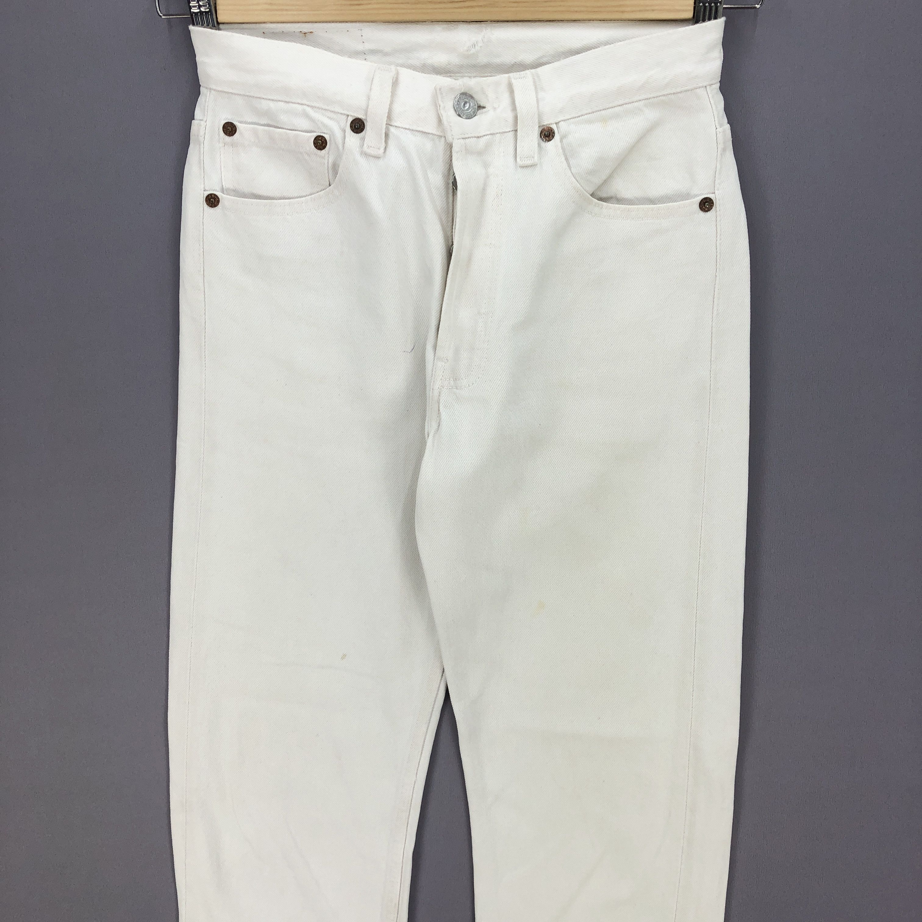 Levi's Vintage Levi's 501 White Jeans Levis 501 White Denim Pants Size 26" / US 2 / IT 38 - 3 Thumbnail