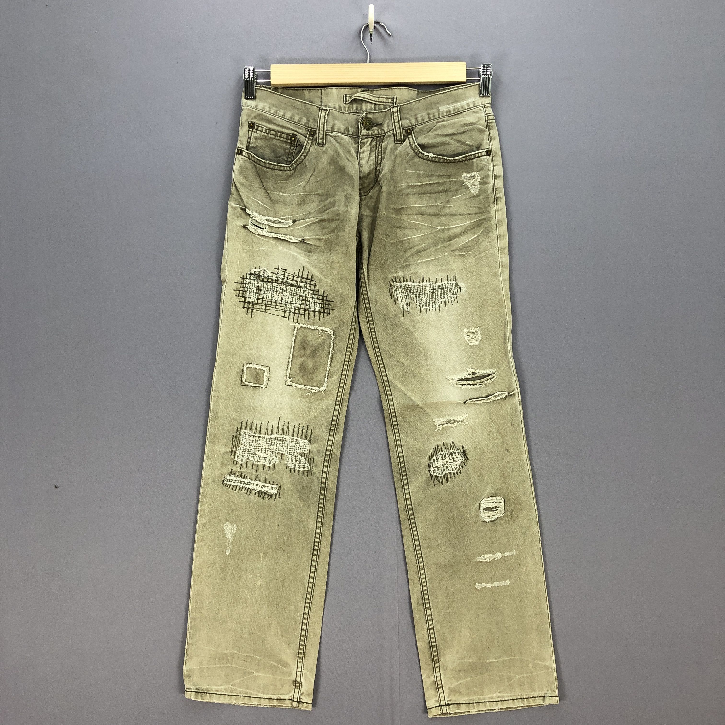 If Six Was Nine Vintage PPFM Distressed Jeans Japanese Denim Pants Size US 30 / EU 46 - 1 Thumbnail